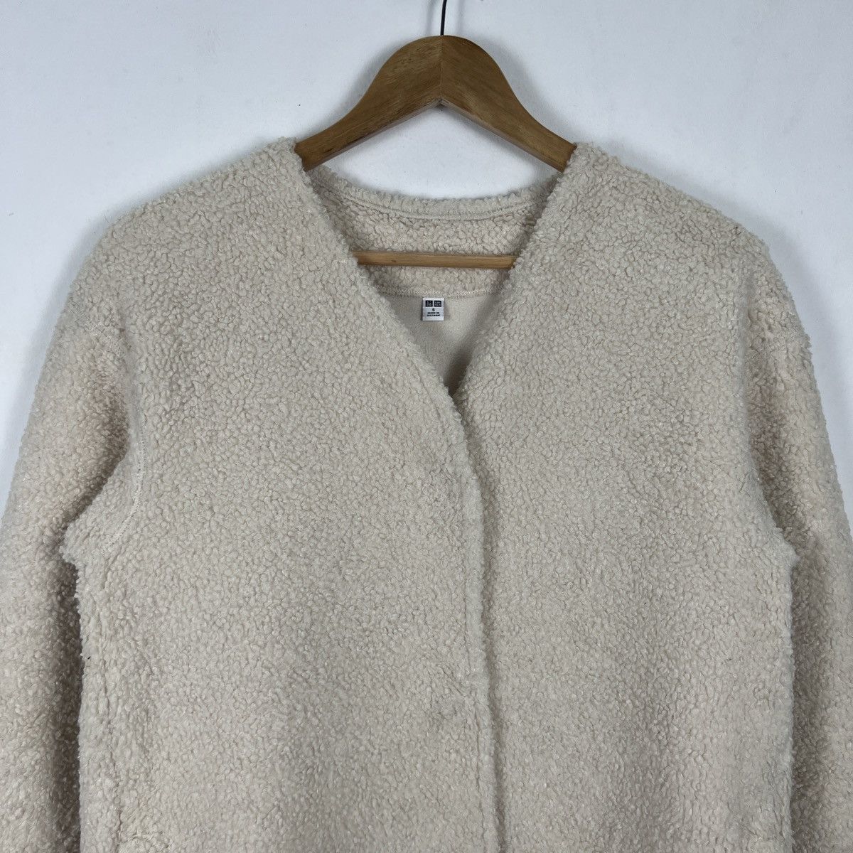 Uniqlo × Vintage Vintage Uniqlo Teddy Coat With Snap Button and Pocket Size S / US 4 / IT 40 - 2 Thumbnail