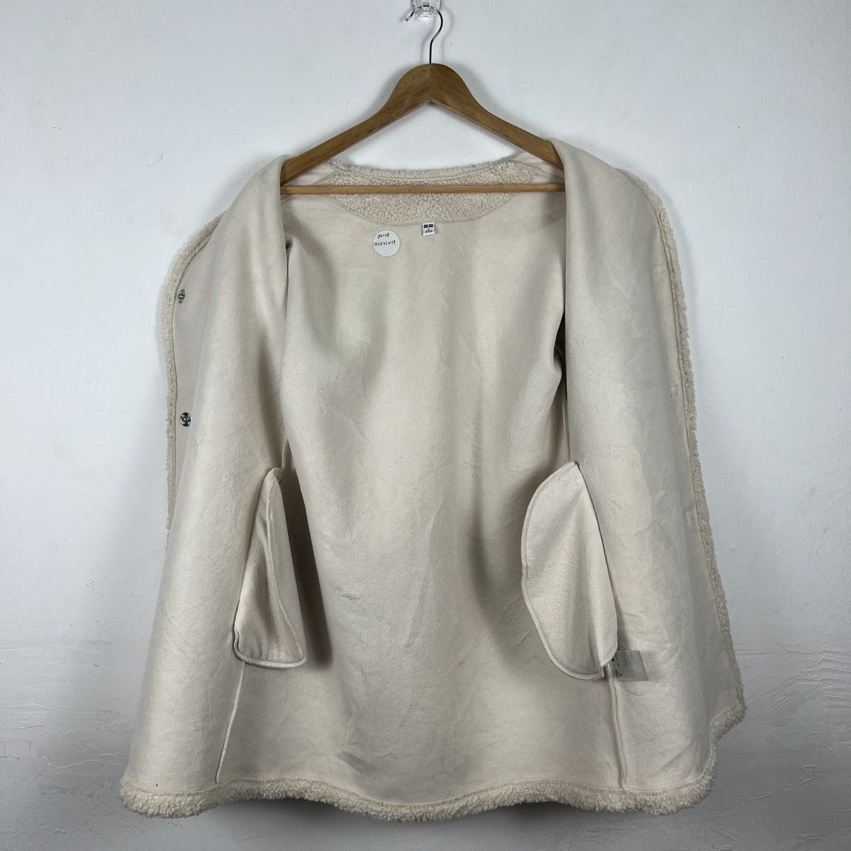 Uniqlo × Vintage Vintage Uniqlo Teddy Coat With Snap Button and Pocket Size S / US 4 / IT 40 - 5 Thumbnail
