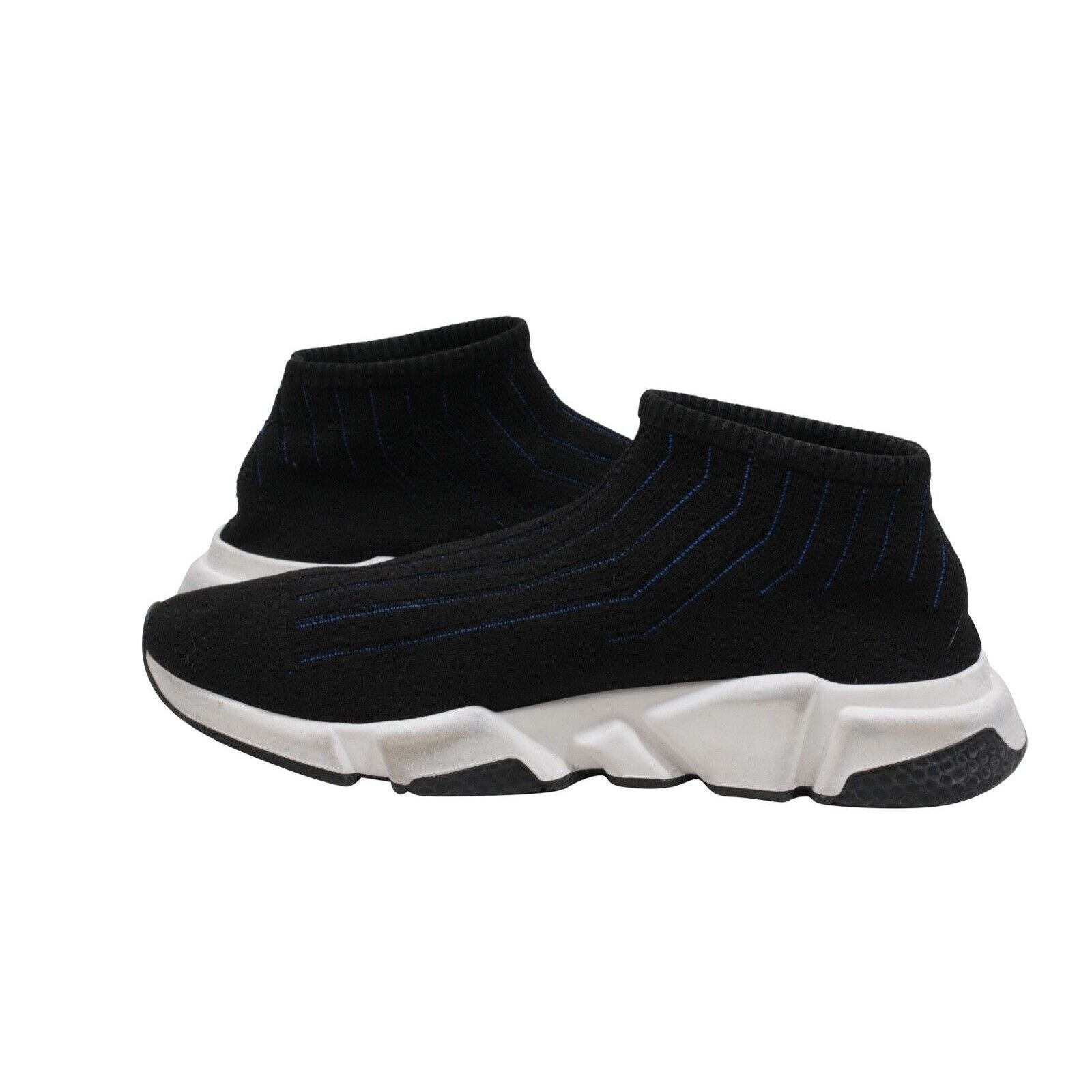 Balenciaga Speed Sock Trainers Black White Blue Sneakers Size US 12 / EU 45 - 5 Thumbnail