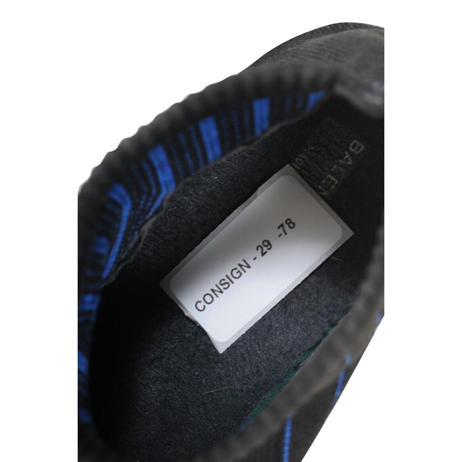 Balenciaga Speed Sock Trainers Black White Blue Sneakers Size US 12 / EU 45 - 8 Thumbnail