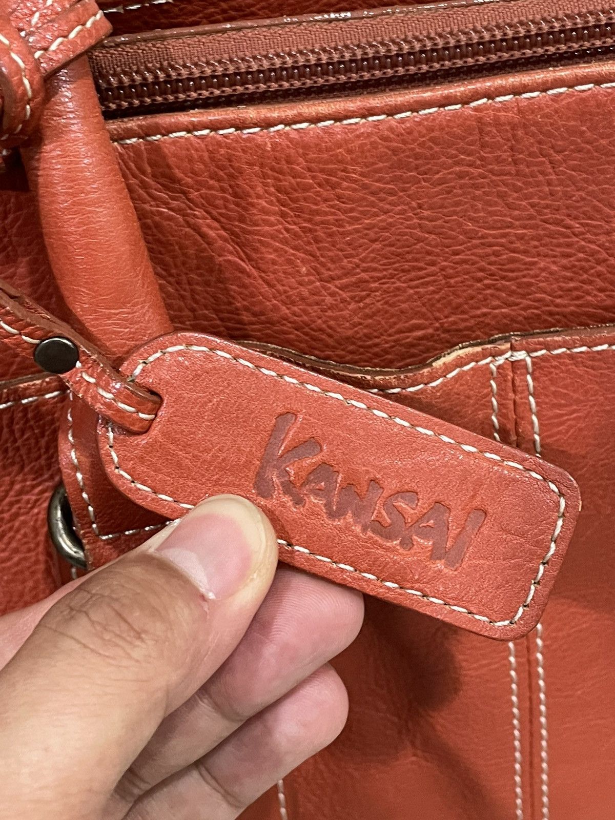 Kansai Yamamoto × Vintage Vintage Leather Hand bag / Tote Bag Kansai Yamamoto Size ONE SIZE - 11 Thumbnail