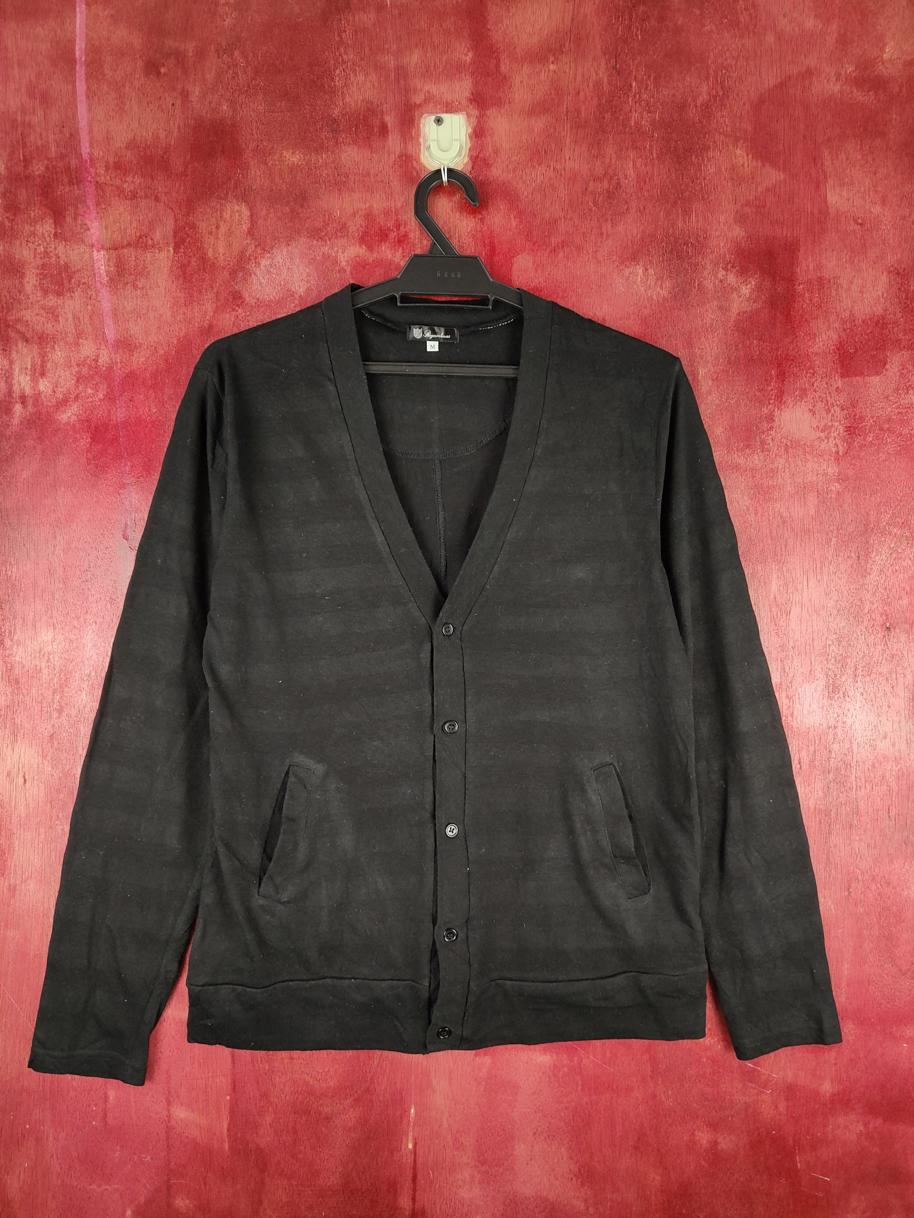Japanese Brand × Solid and Striped Regasalinas Black stripe Cardigan knitwear #S863 Size M / US 6-8 / IT 42-44 - 1 Thumbnail