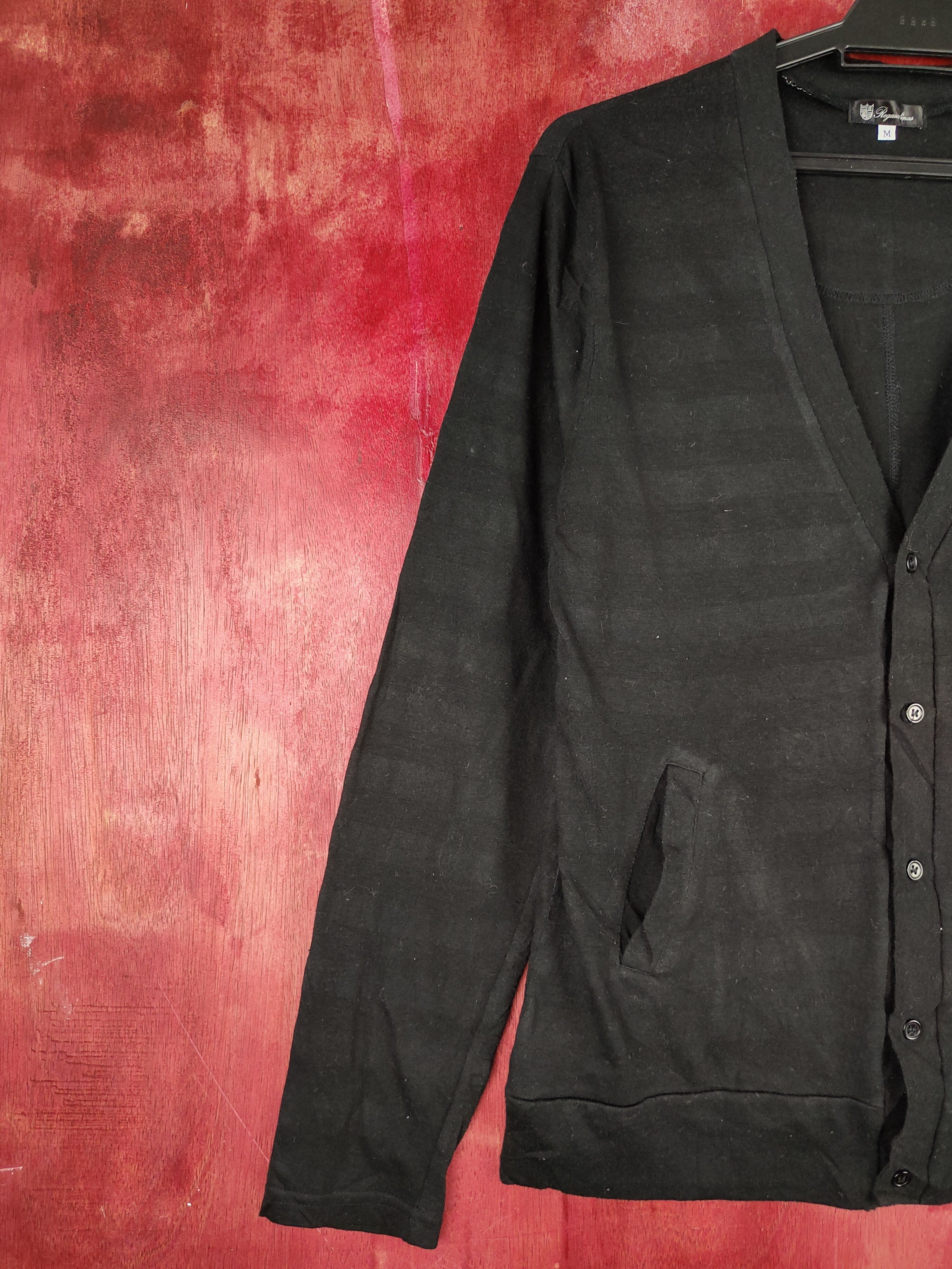 Japanese Brand × Solid and Striped Regasalinas Black stripe Cardigan knitwear #S863 Size M / US 6-8 / IT 42-44 - 3 Thumbnail