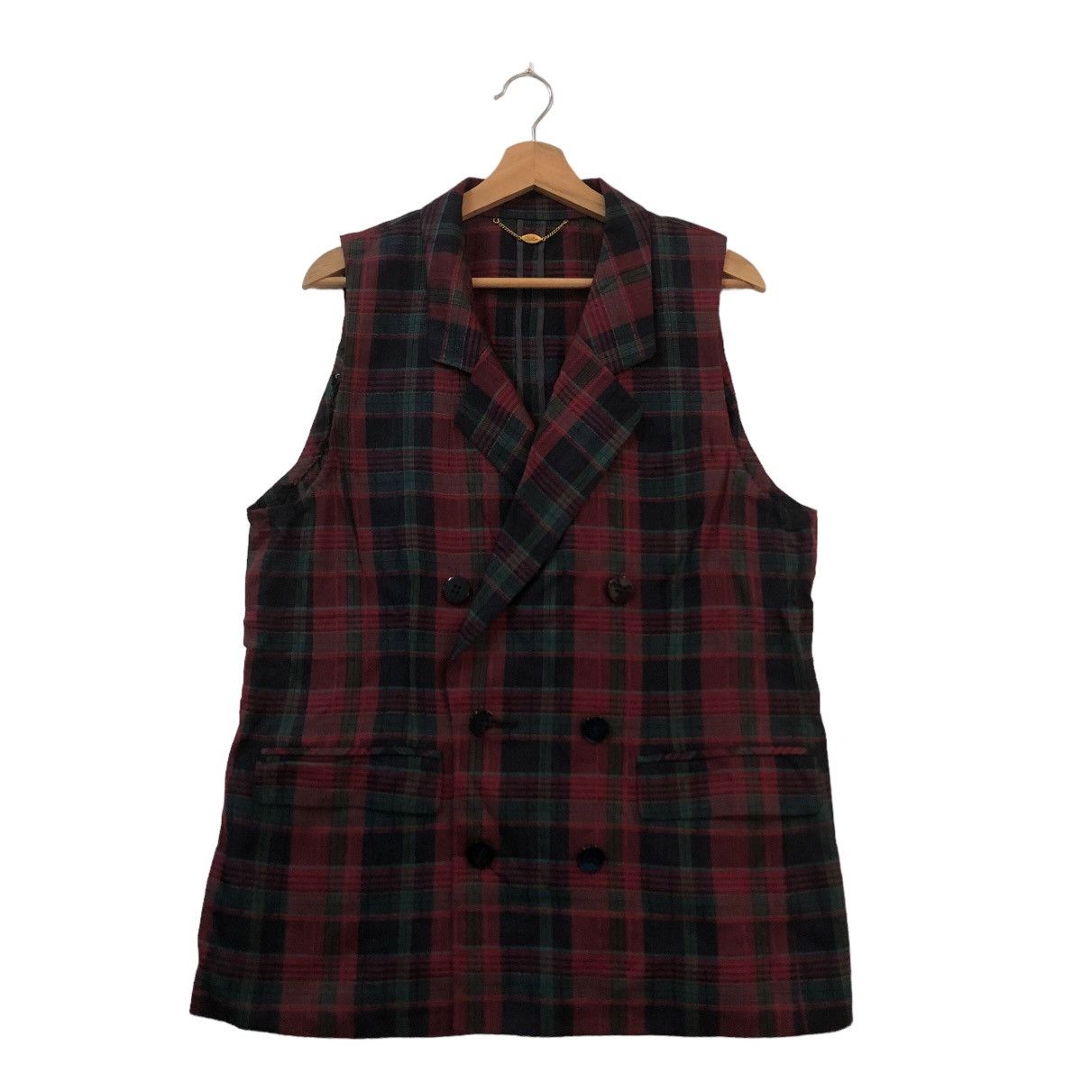 Japanese Brand VINTAGE PUNK VEST LEILIAN JAPAN INSPIRED SEXY DYNAMITE Size US M / EU 48-50 / 2 - 1 Thumbnail