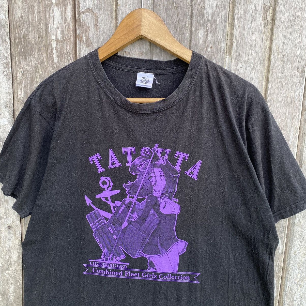 Thrashed Faded Tatsuta Japanese Anime T-shirt