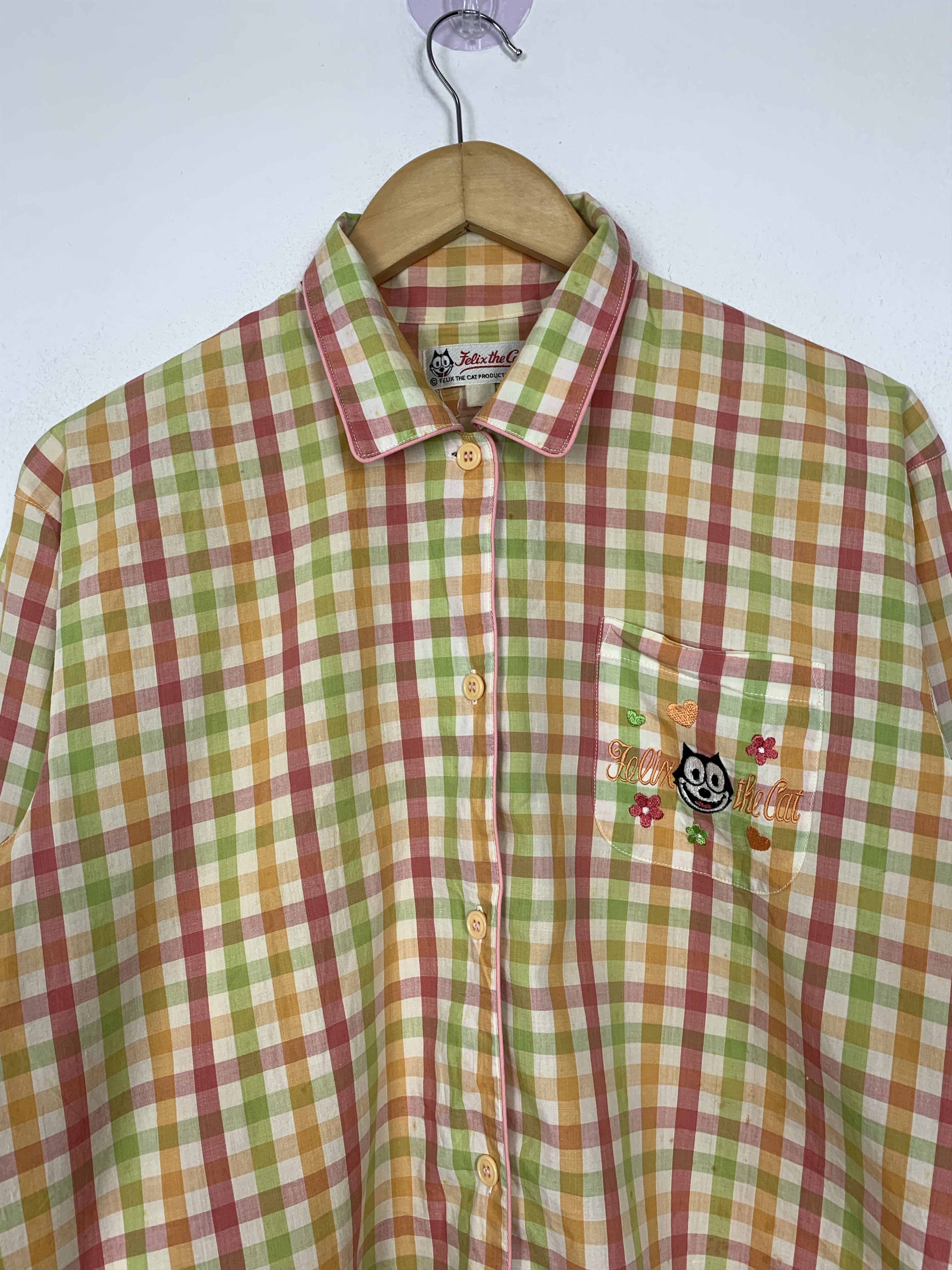 Cartoon Network Vintage CARTOON NETWORK FELIX THE CAT Button Up Shirts Size XL / US 12-14 / IT 48-50 - 2 Thumbnail