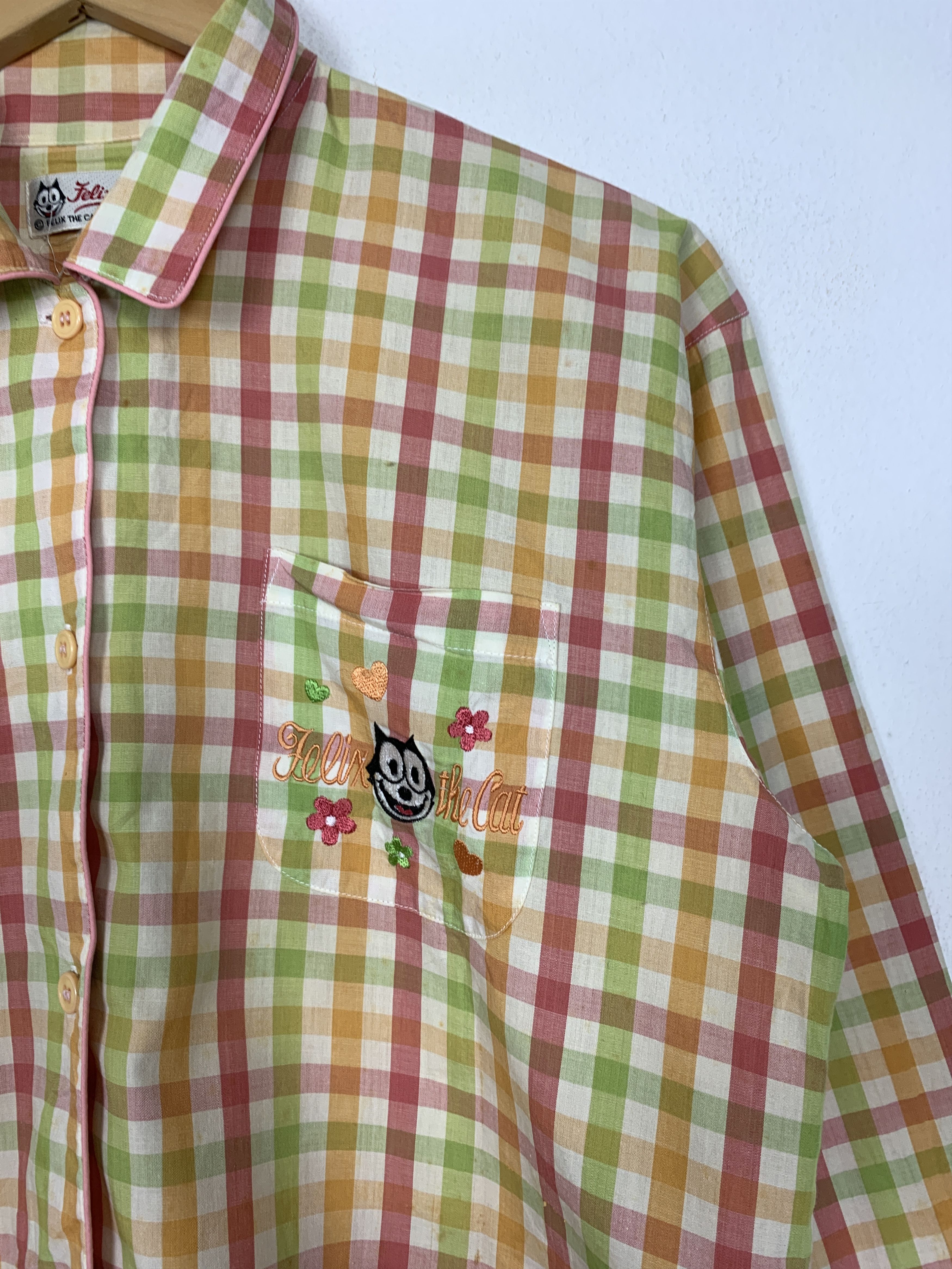 Cartoon Network Vintage CARTOON NETWORK FELIX THE CAT Button Up Shirts Size XL / US 12-14 / IT 48-50 - 3 Thumbnail