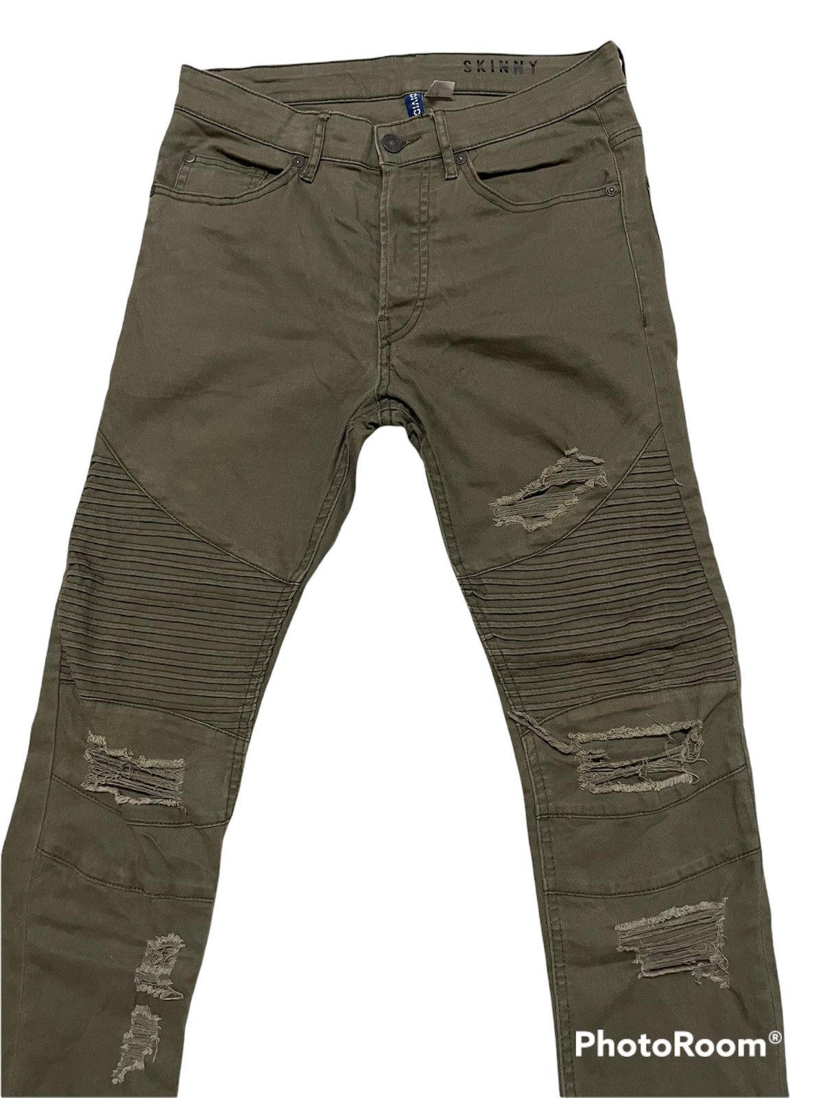 Japanese Brand Distressed Pants H&M Inspired By Balmain Size US 28 / EU 44 - 3 Thumbnail