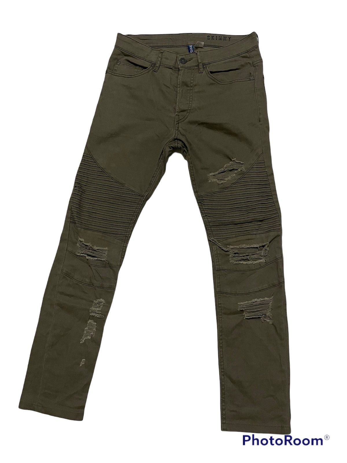 Japanese Brand Distressed Pants H&M Inspired By Balmain Size US 28 / EU 44 - 1 Thumbnail
