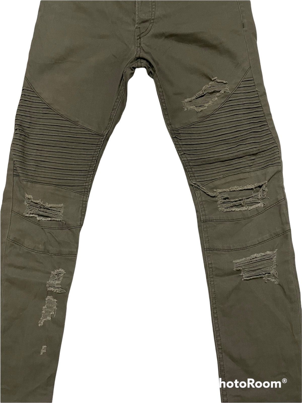 Japanese Brand Distressed Pants H&M Inspired By Balmain Size US 28 / EU 44 - 4 Thumbnail