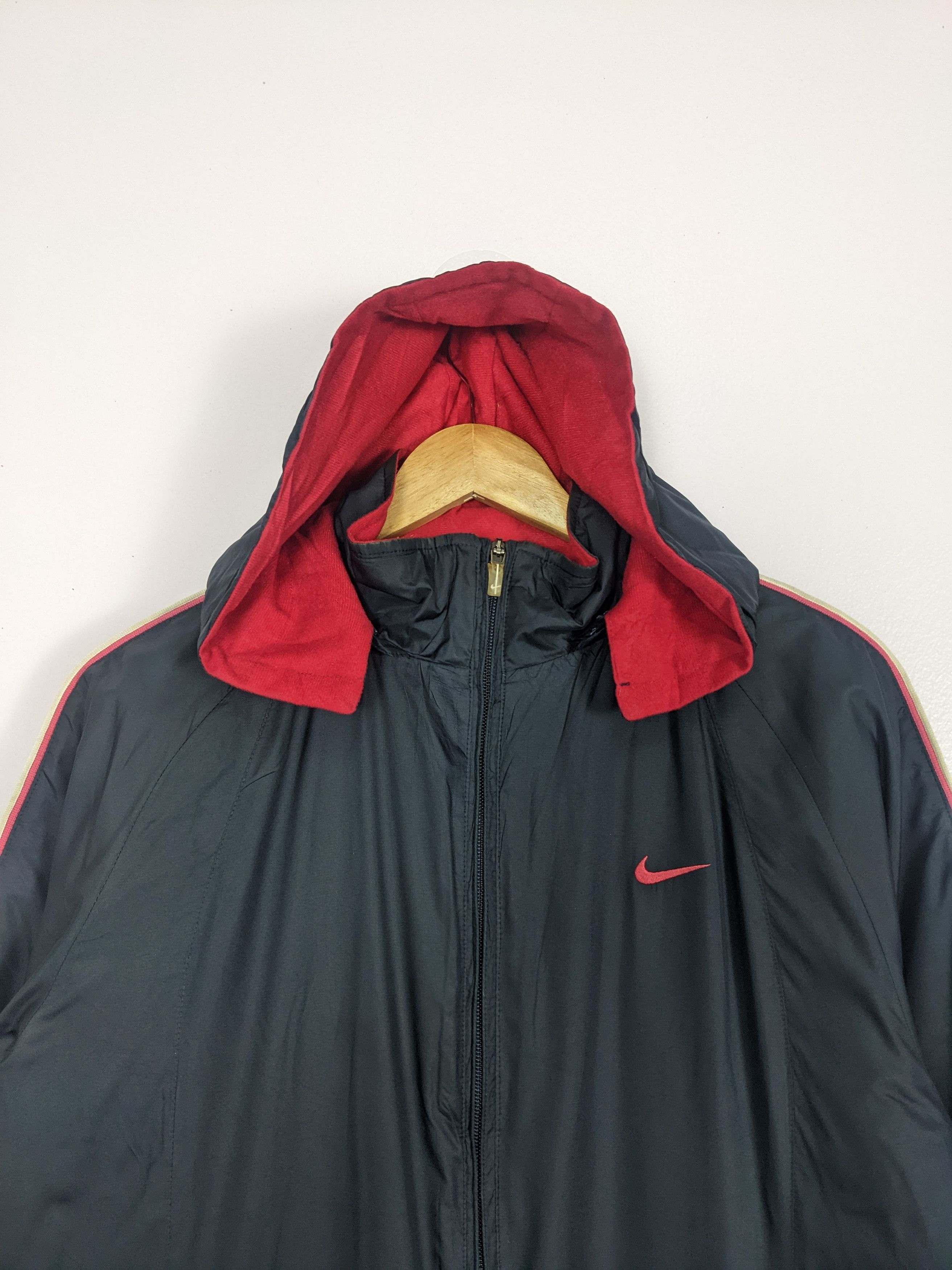 Nike Vintage Nike Zip UP Hoodie Long Jacket Windbreaker J0221 Size US M / EU 48-50 / 2 - 2 Thumbnail