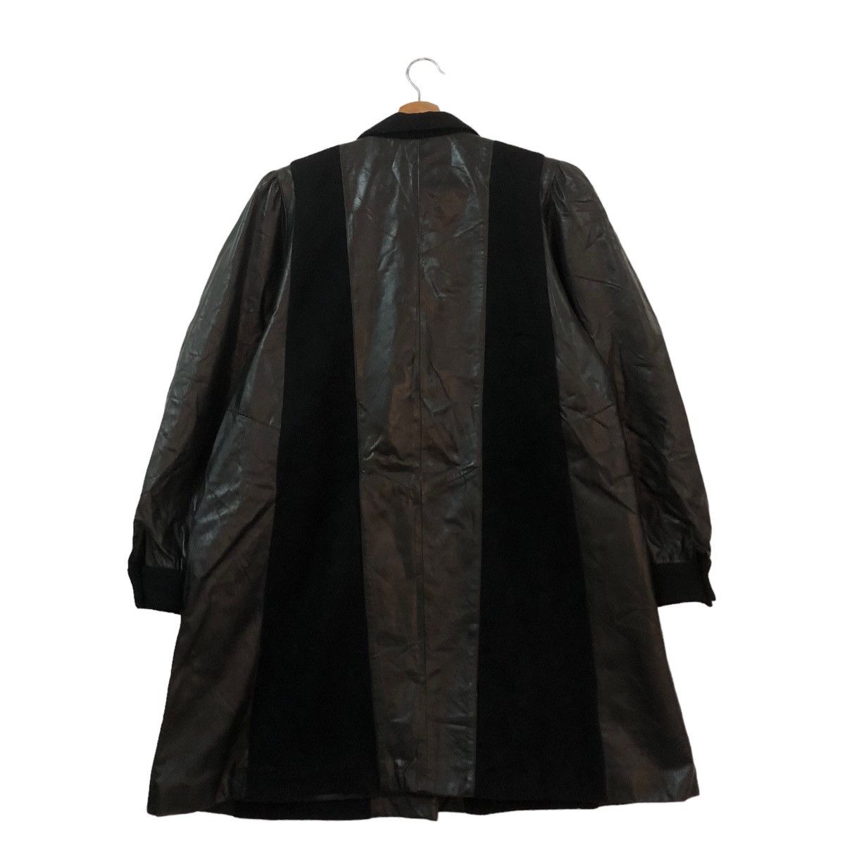 Japanese Brand VERY RARE SMOOTH LEATHER LONG JACKET WB INSPIRED RAFF SIMONS Size US L / EU 52-54 / 3 - 6 Thumbnail