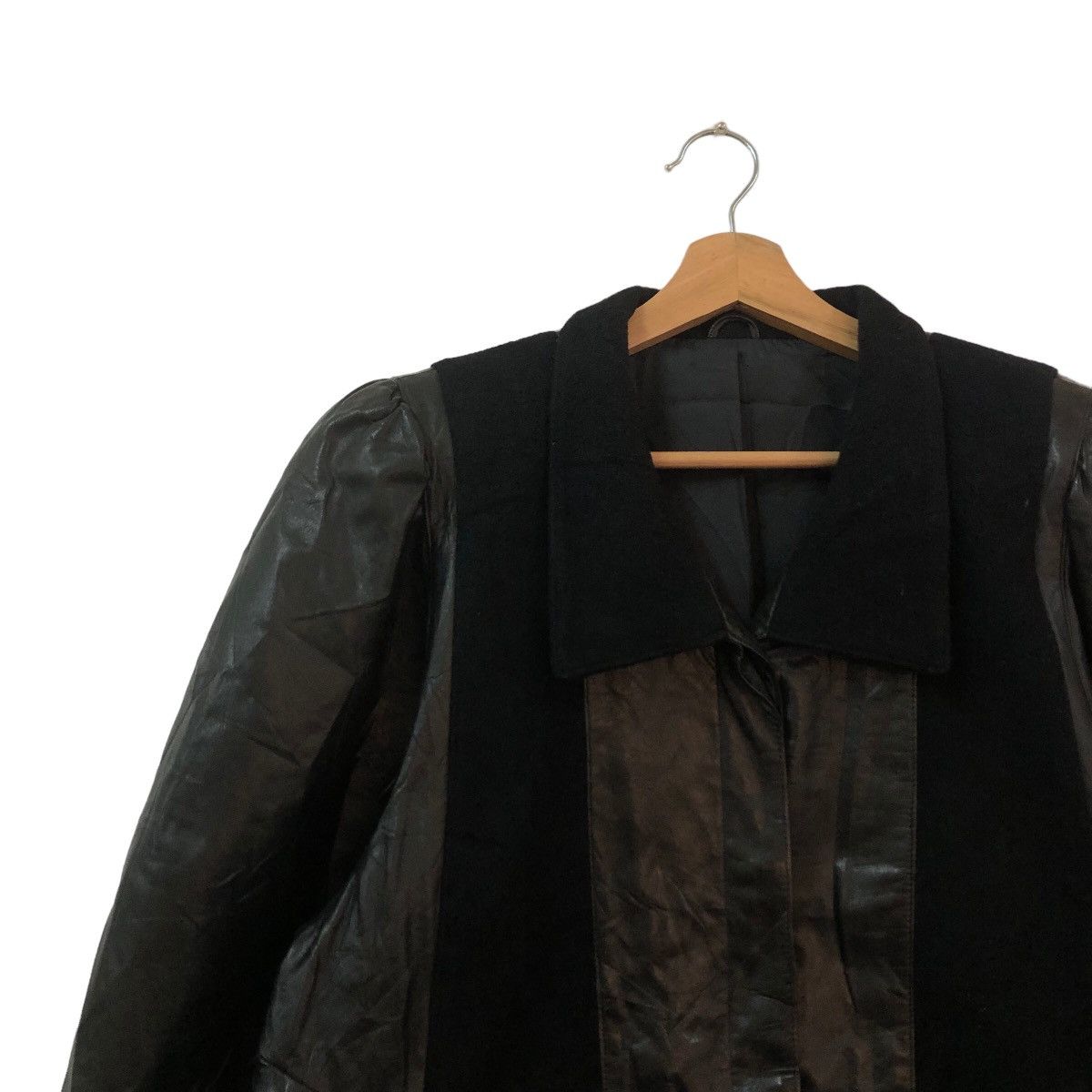 Japanese Brand VERY RARE SMOOTH LEATHER LONG JACKET WB INSPIRED RAFF SIMONS Size US L / EU 52-54 / 3 - 3 Thumbnail