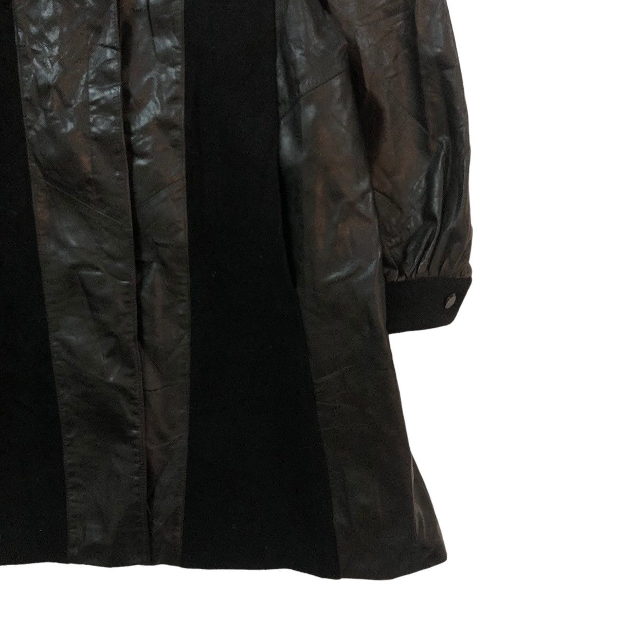 Japanese Brand VERY RARE SMOOTH LEATHER LONG JACKET WB INSPIRED RAFF SIMONS Size US L / EU 52-54 / 3 - 5 Thumbnail
