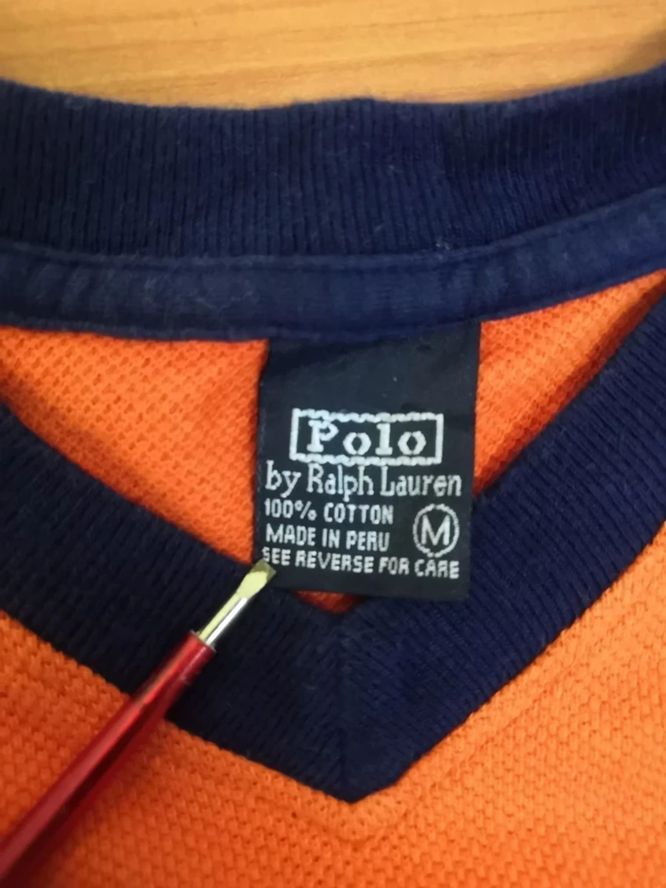 Polo Ralph Lauren Vintage Polo Ralph Lauren Spell Out T Shirt two tones Size US M / EU 48-50 / 2 - 2 Thumbnail