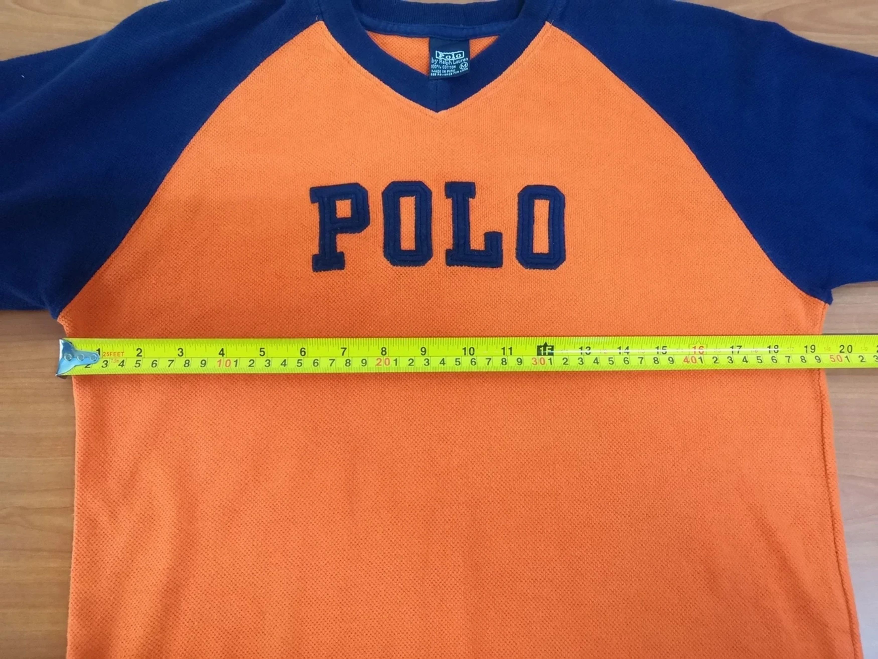 Polo Ralph Lauren Vintage Polo Ralph Lauren Spell Out T Shirt two tones Size US M / EU 48-50 / 2 - 3 Thumbnail