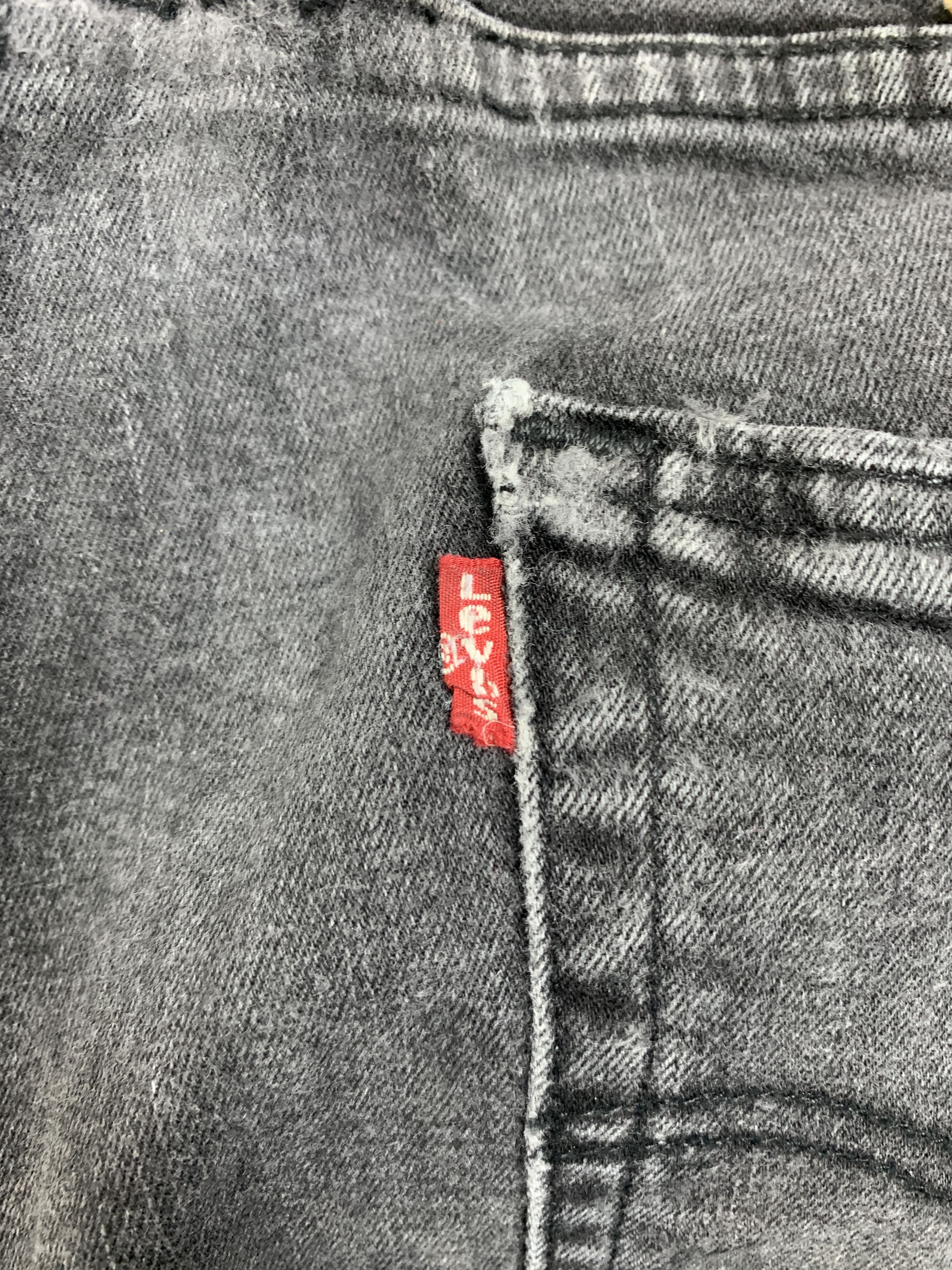 Levi's × Vintage Vintage LEVI'S 514 Faded Black Straight Cut Jeans Size US 30 / EU 46 - 9 Thumbnail