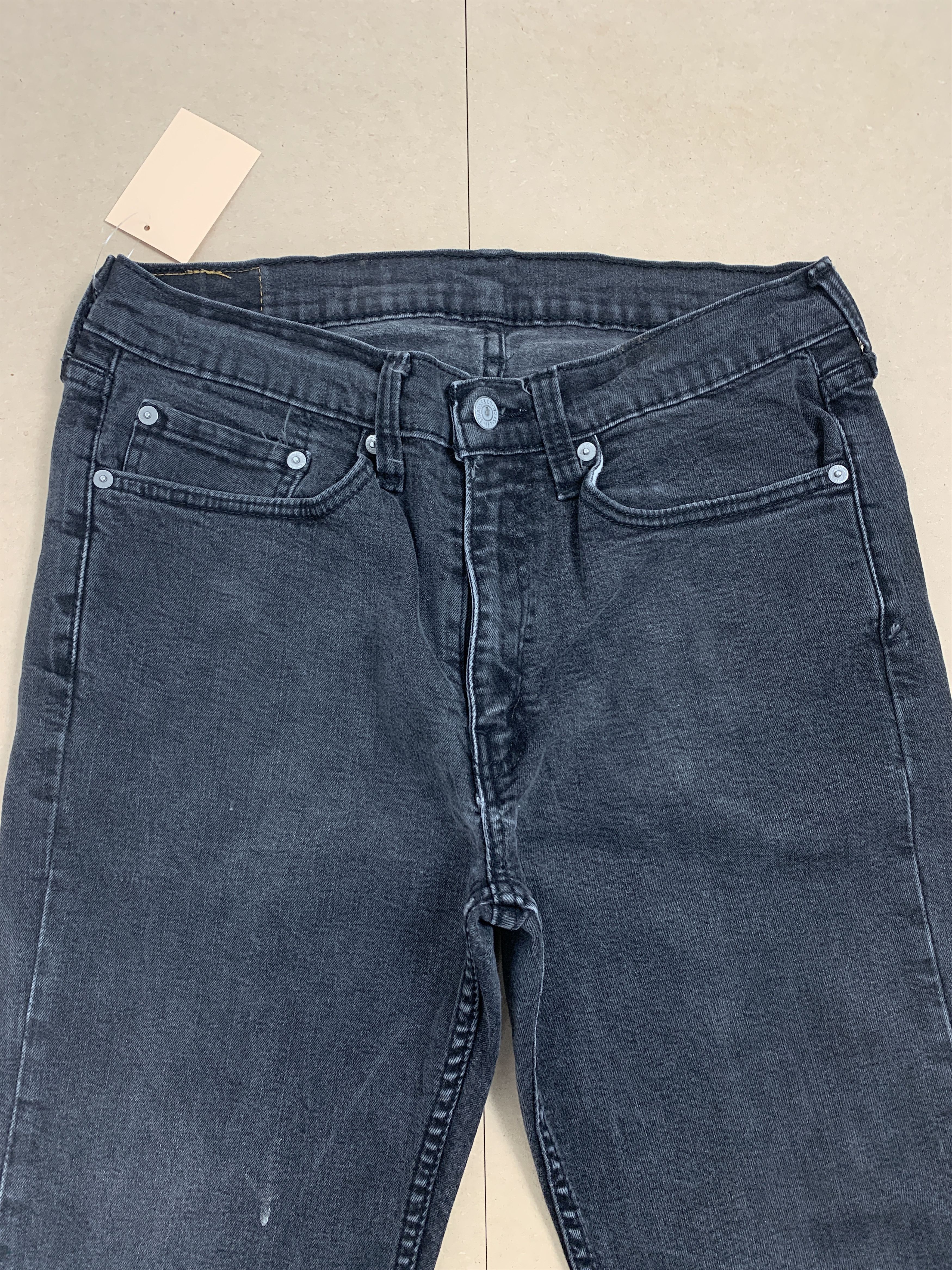 Levi's × Vintage Vintage LEVI'S 514 Faded Black Straight Cut Jeans Size US 30 / EU 46 - 2 Thumbnail