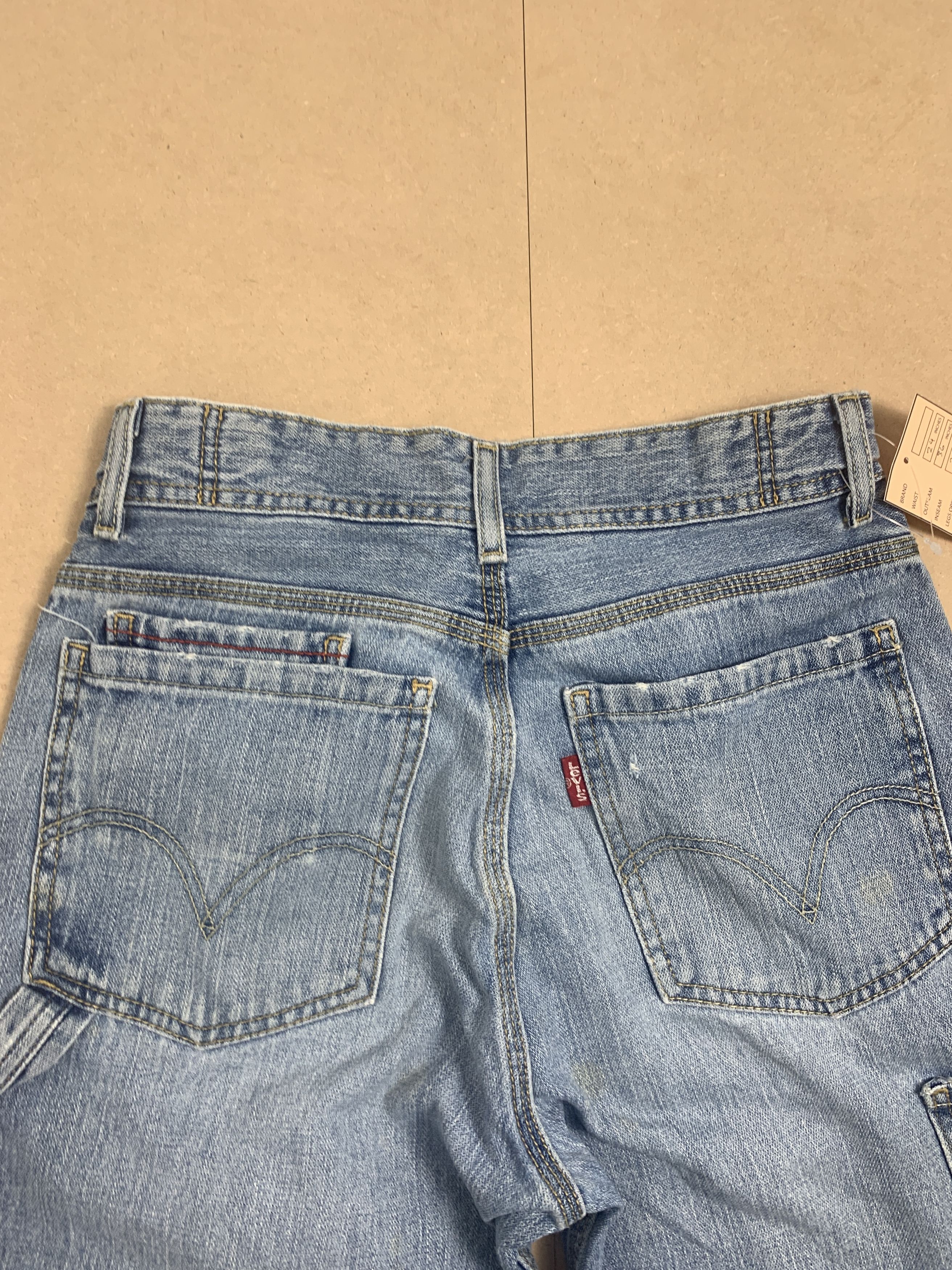 Levi's Vintage Levis Women Carpenter Baggy Faded Jeans P0241 Size 24" / US 00 / IT 34 - 12 Thumbnail
