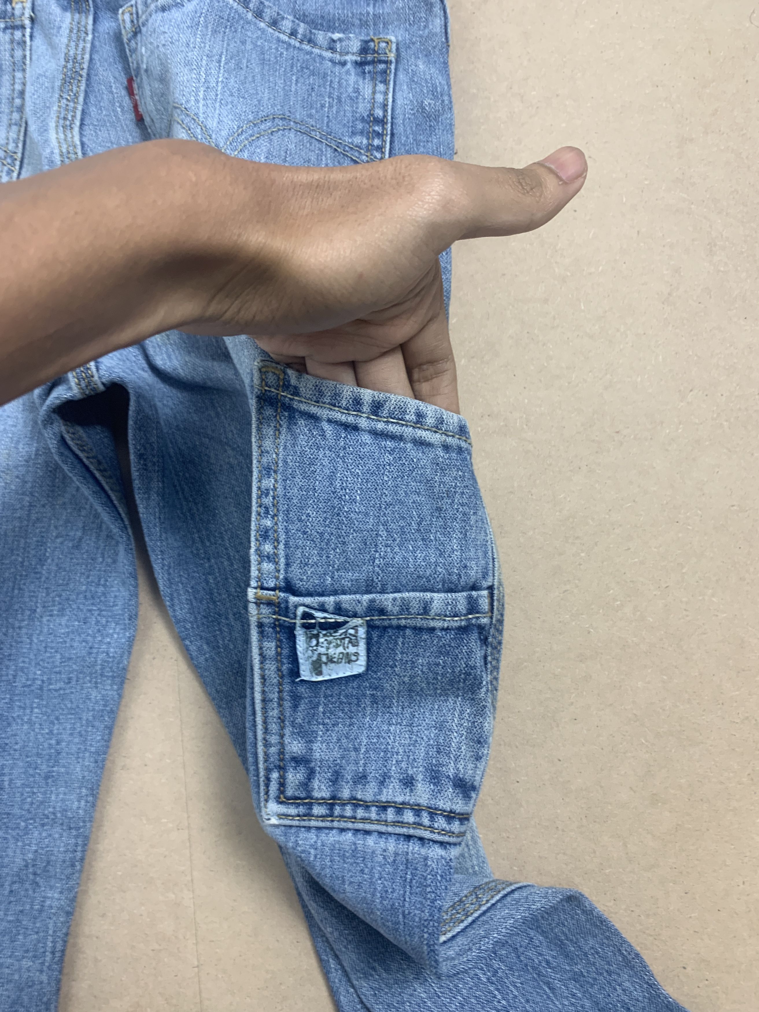 Levi's Vintage Levis Women Carpenter Baggy Faded Jeans P0241 Size 24" / US 00 / IT 34 - 8 Thumbnail