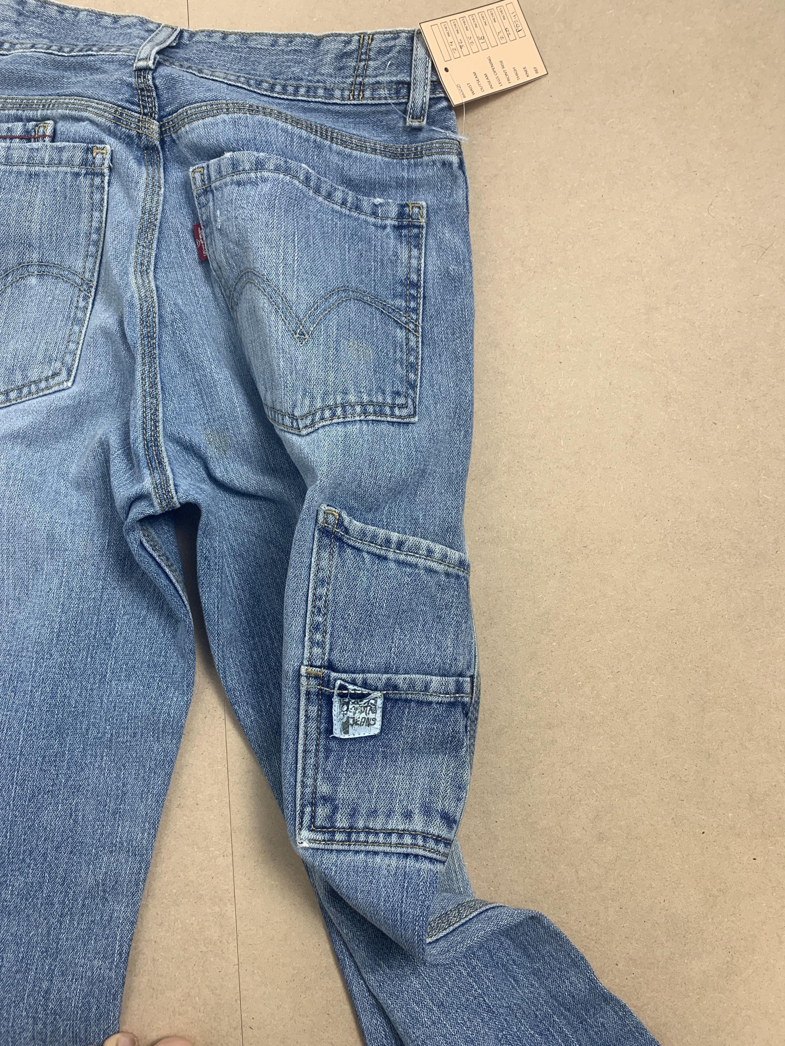 Levi's Vintage Levis Women Carpenter Baggy Faded Jeans P0241 Size 24" / US 00 / IT 34 - 9 Thumbnail