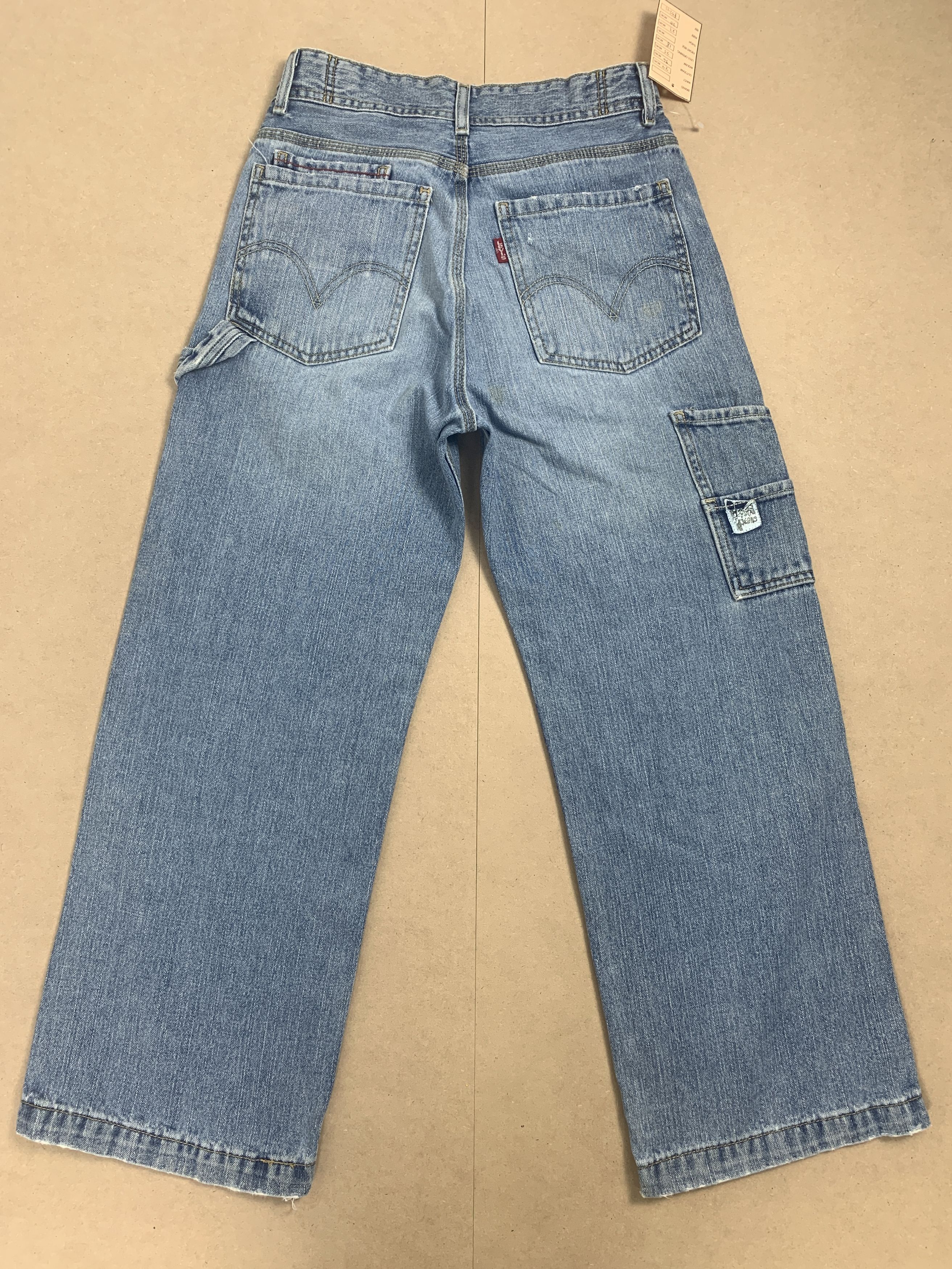 Levi's Vintage Levis Women Carpenter Baggy Faded Jeans P0241 Size 24" / US 00 / IT 34 - 6 Thumbnail