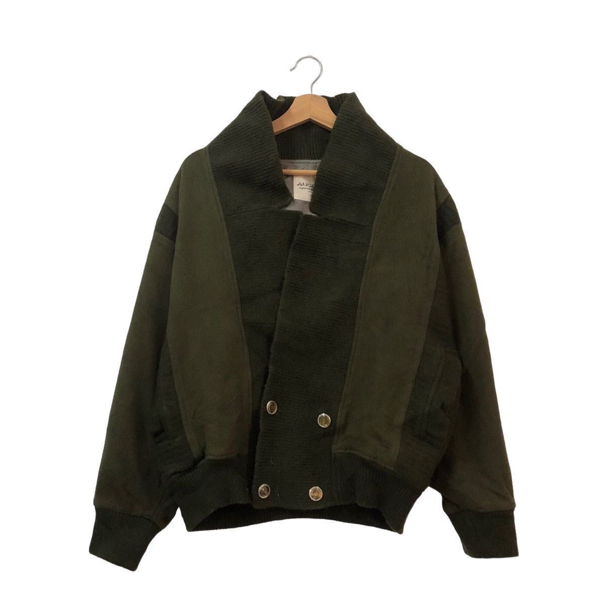 Japanese Brand VINTAGE BOMBER JACKET LEATHER PARTS ANGELO UOMO JAPAN MADE Size US M / EU 48-50 / 2 - 1 Thumbnail