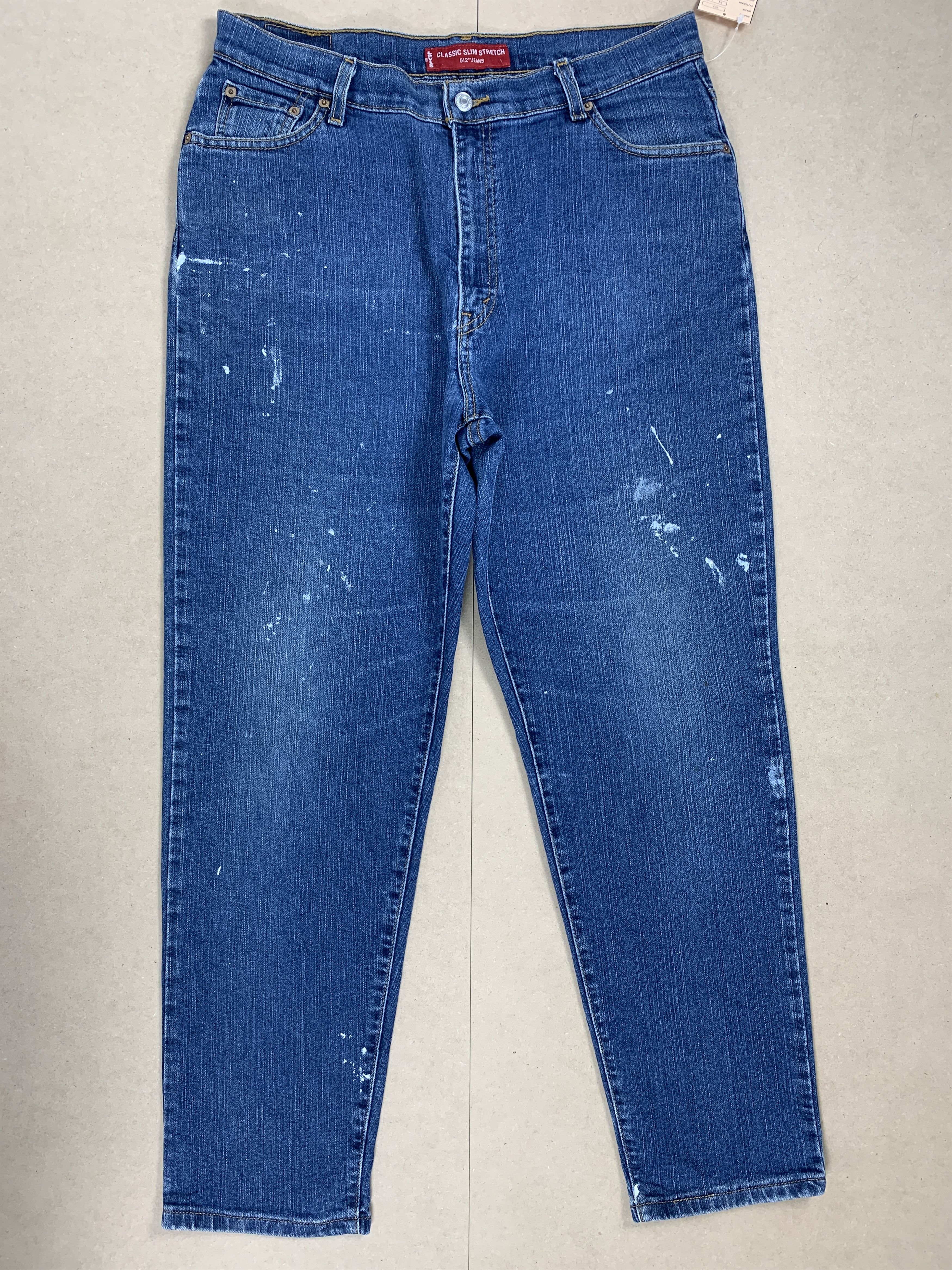 Levi's Vintage Levis 512 Skinny Stretch Faded Blue Jeans Size US 34 / EU 50 - 1 Thumbnail