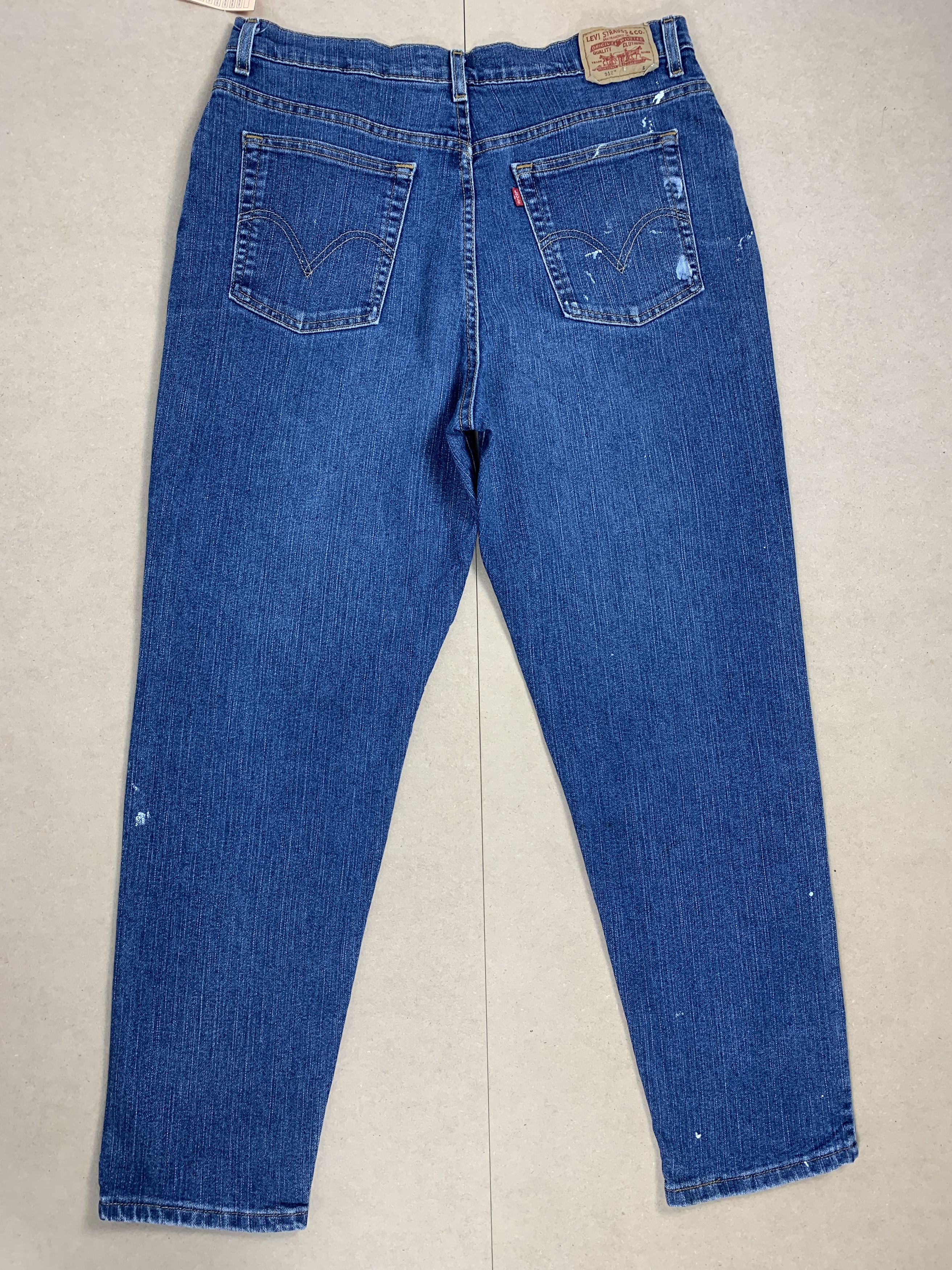 Levi's Vintage Levis 512 Skinny Stretch Faded Blue Jeans Size US 34 / EU 50 - 7 Thumbnail