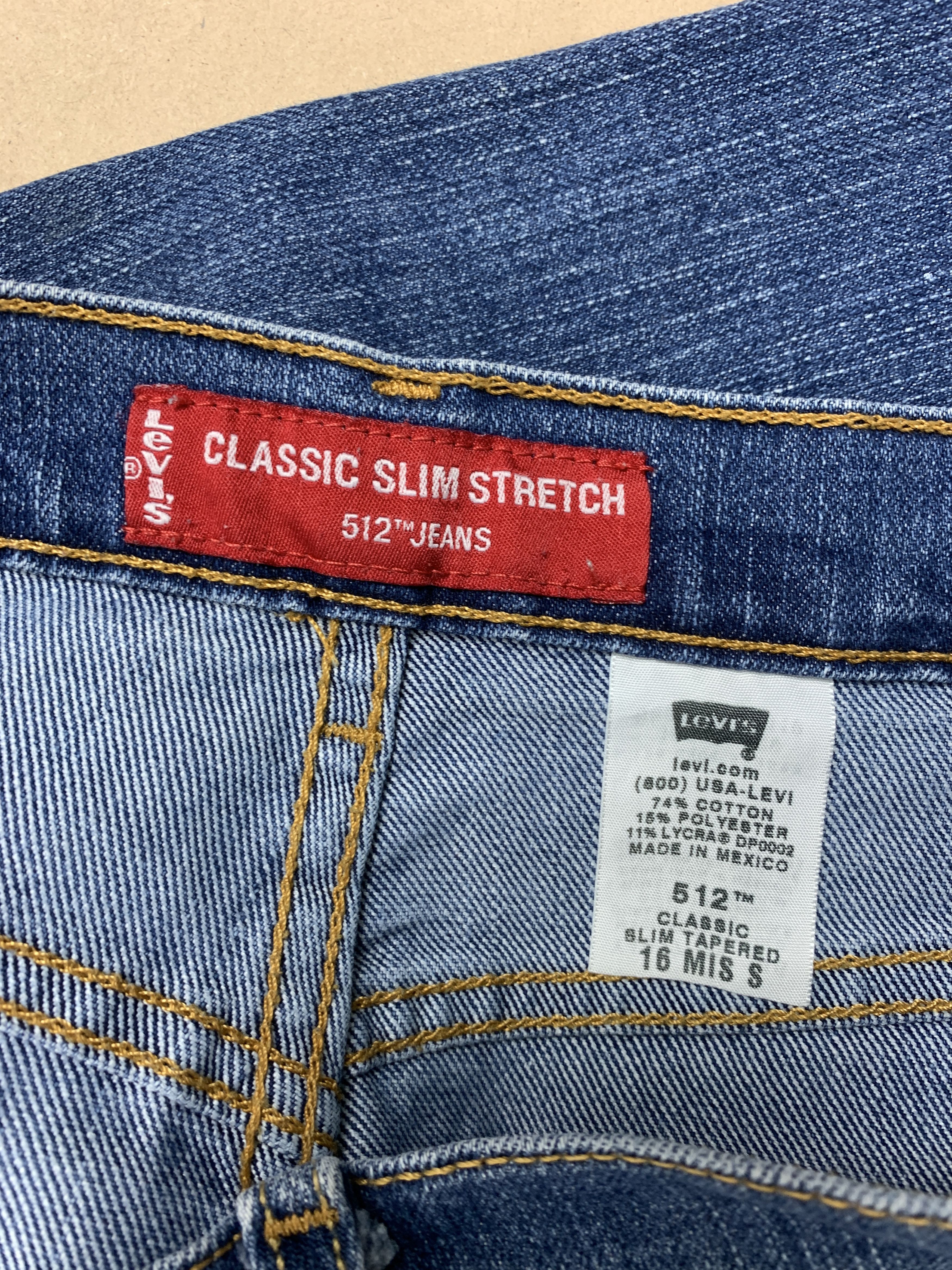 Levi's Vintage Levis 512 Skinny Stretch Faded Blue Jeans Size US 34 / EU 50 - 12 Thumbnail