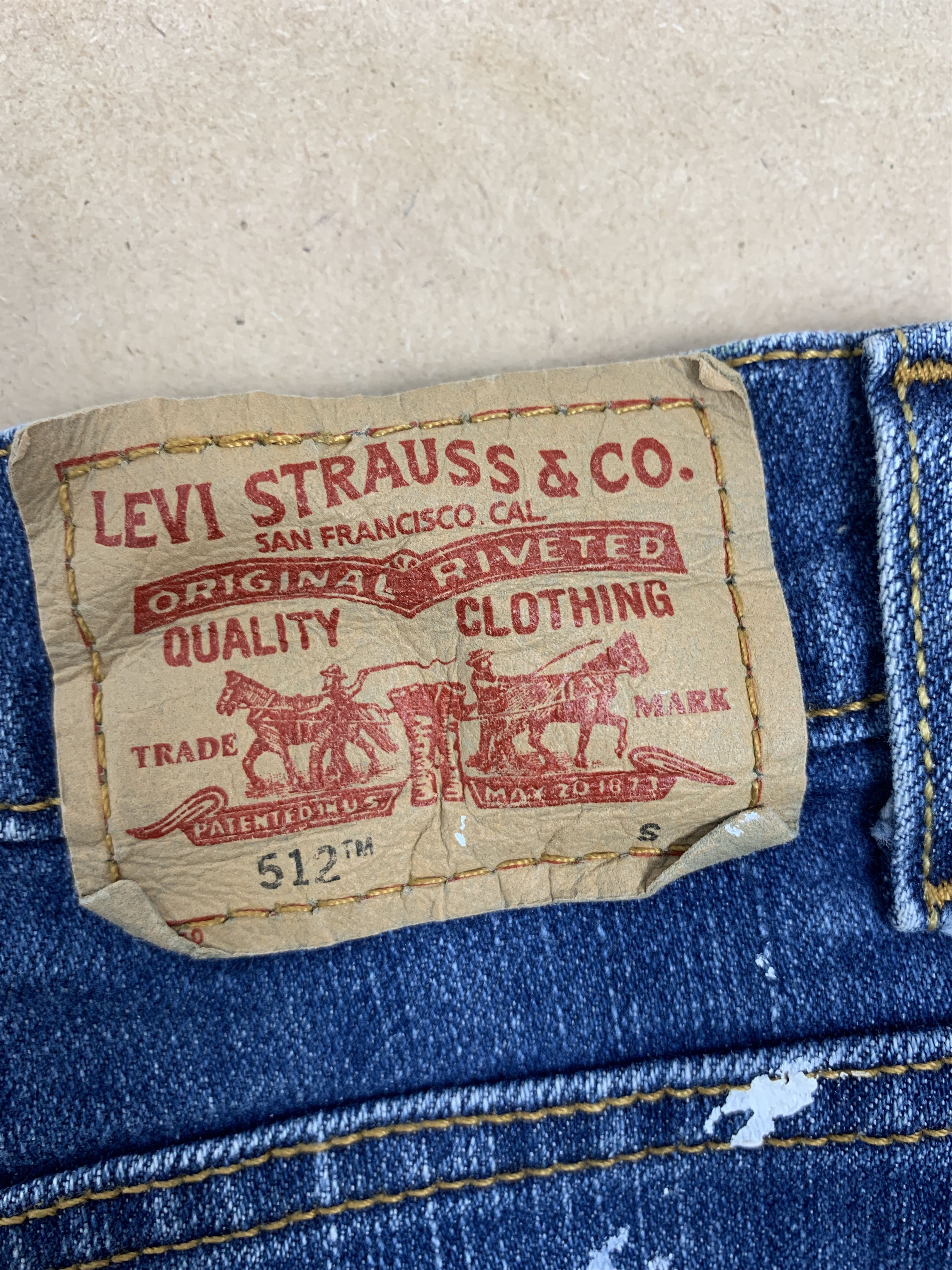 Levi's Vintage Levis 512 Skinny Stretch Faded Blue Jeans Size US 34 / EU 50 - 10 Thumbnail