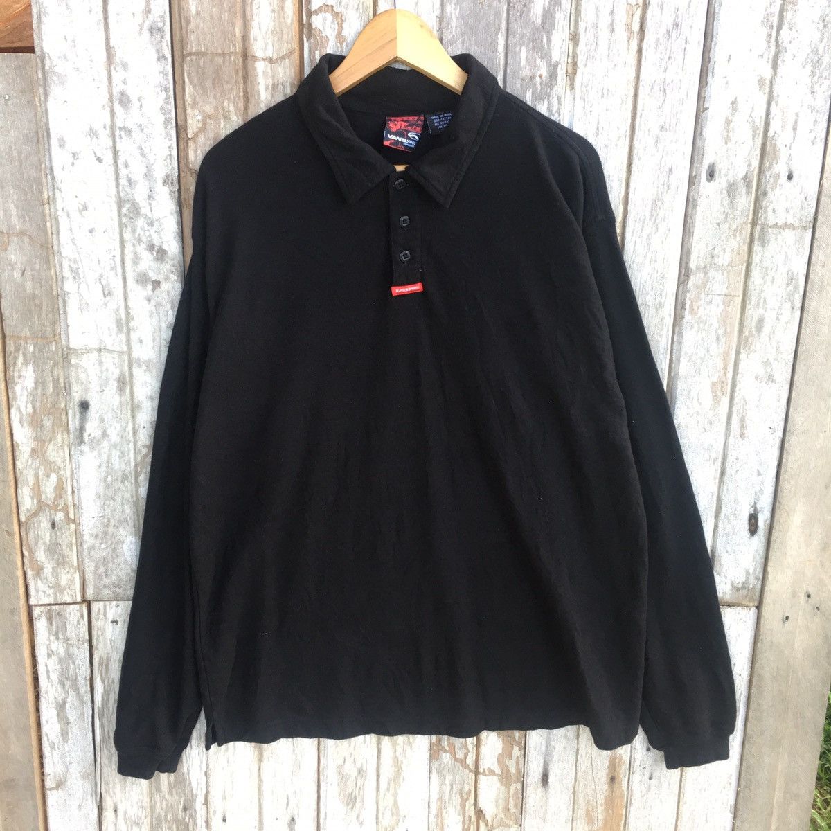 Vans Vintage Y2K Vans Skateboard ERD GRUNGE POLO L/S TEE Size US XL / EU 56 / 4 - 1 Thumbnail
