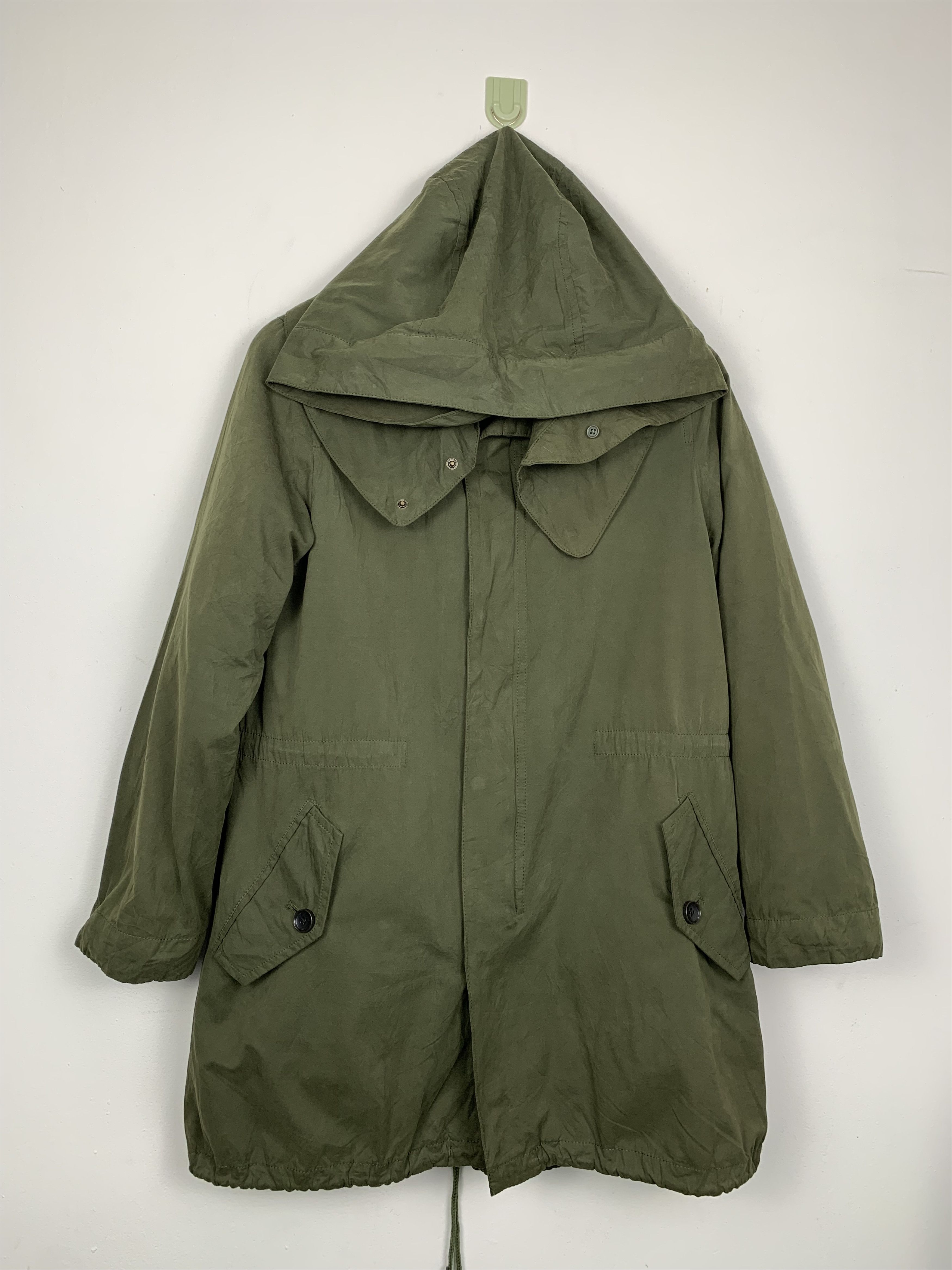image of Index Fishtail Parkas Military Style in Miltary Green, Men's (Size Small)