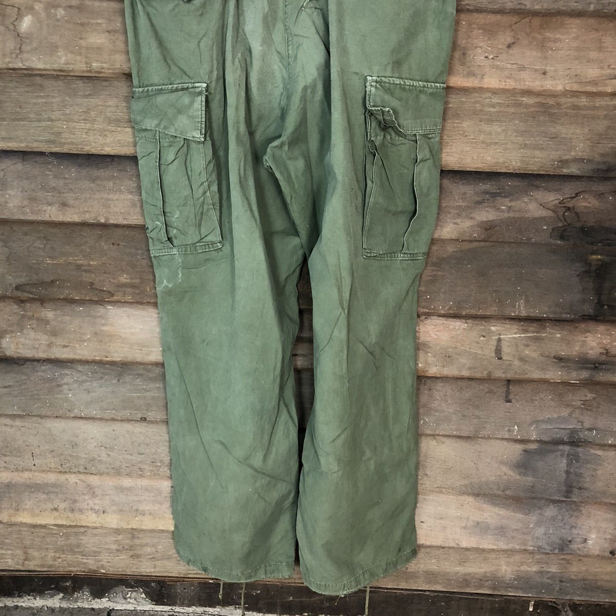 Japanese Brand DL Military multipocket tactical Green Cargon Pants #6945 Size US 33 - 13 Thumbnail