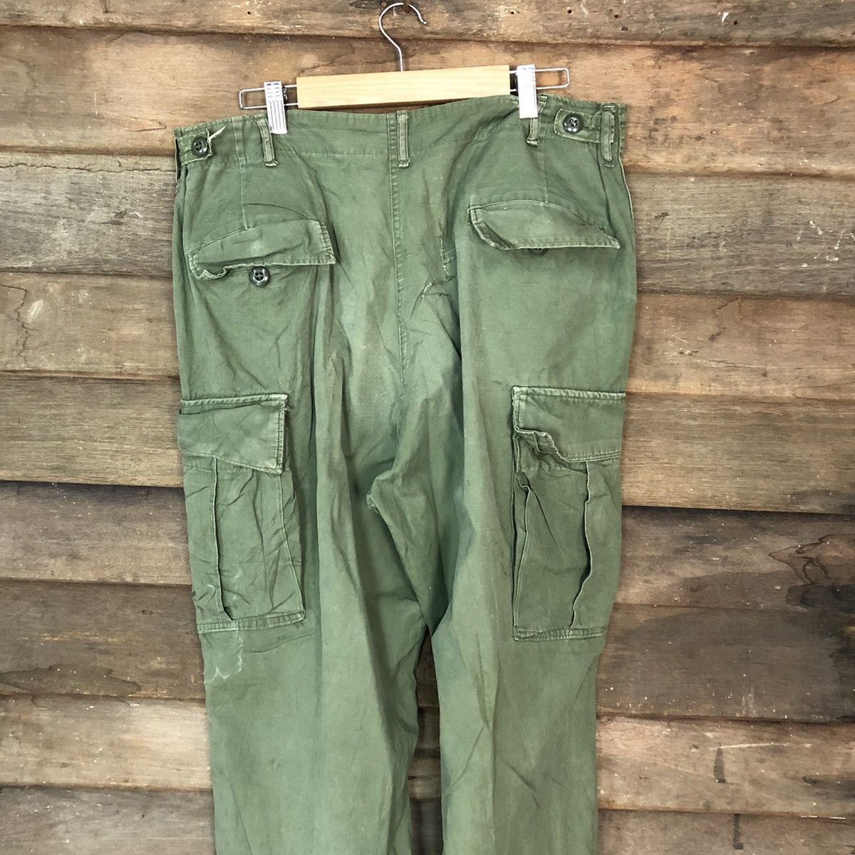 Japanese Brand DL Military multipocket tactical Green Cargon Pants #6945 Size US 33 - 12 Thumbnail