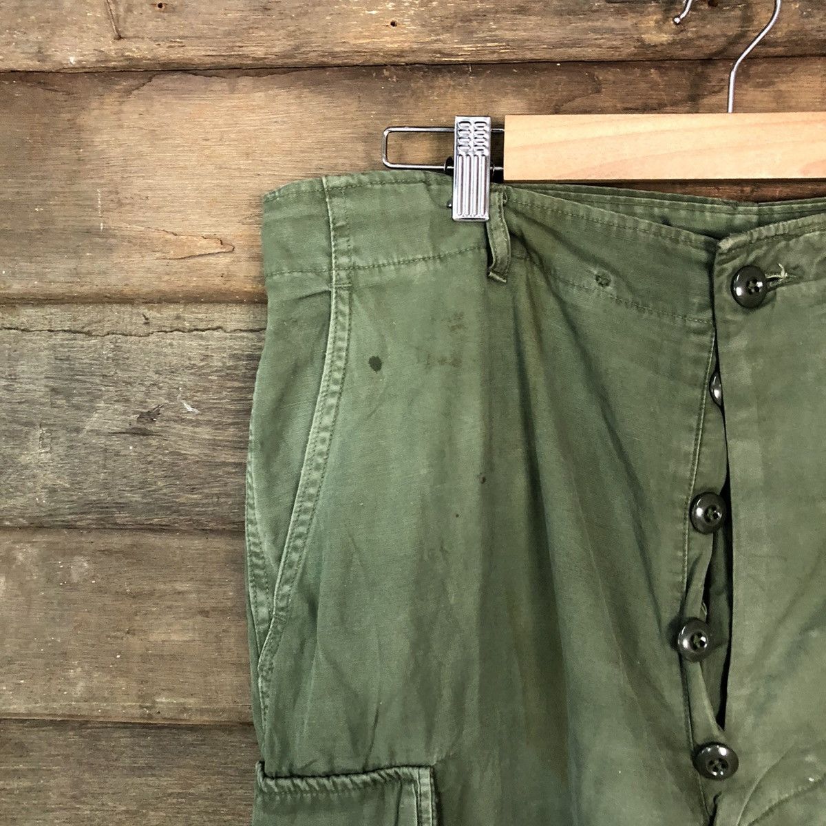 Japanese Brand DL Military multipocket tactical Green Cargon Pants #6945 Size US 33 - 4 Thumbnail