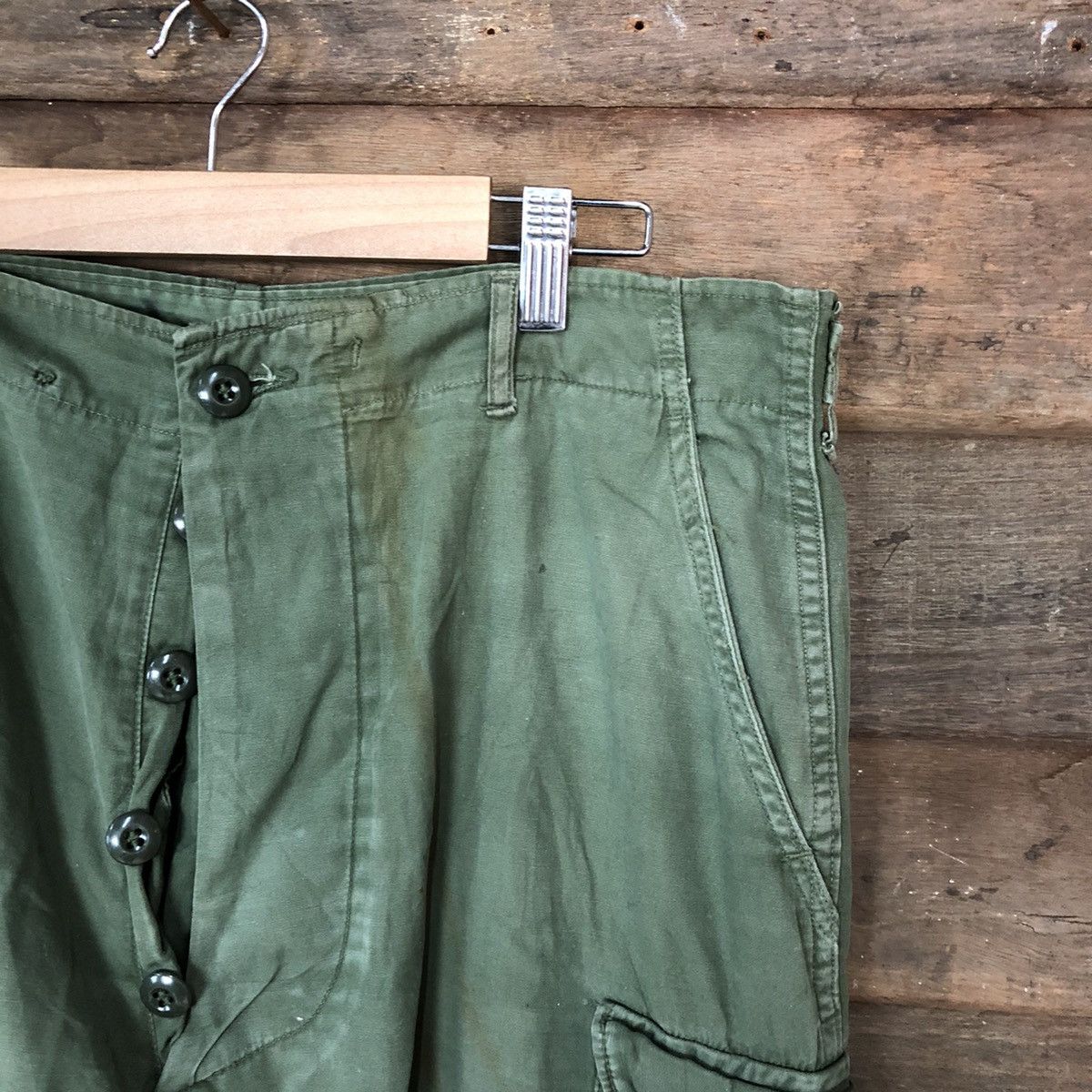 Japanese Brand DL Military multipocket tactical Green Cargon Pants #6945 Size US 33 - 5 Thumbnail