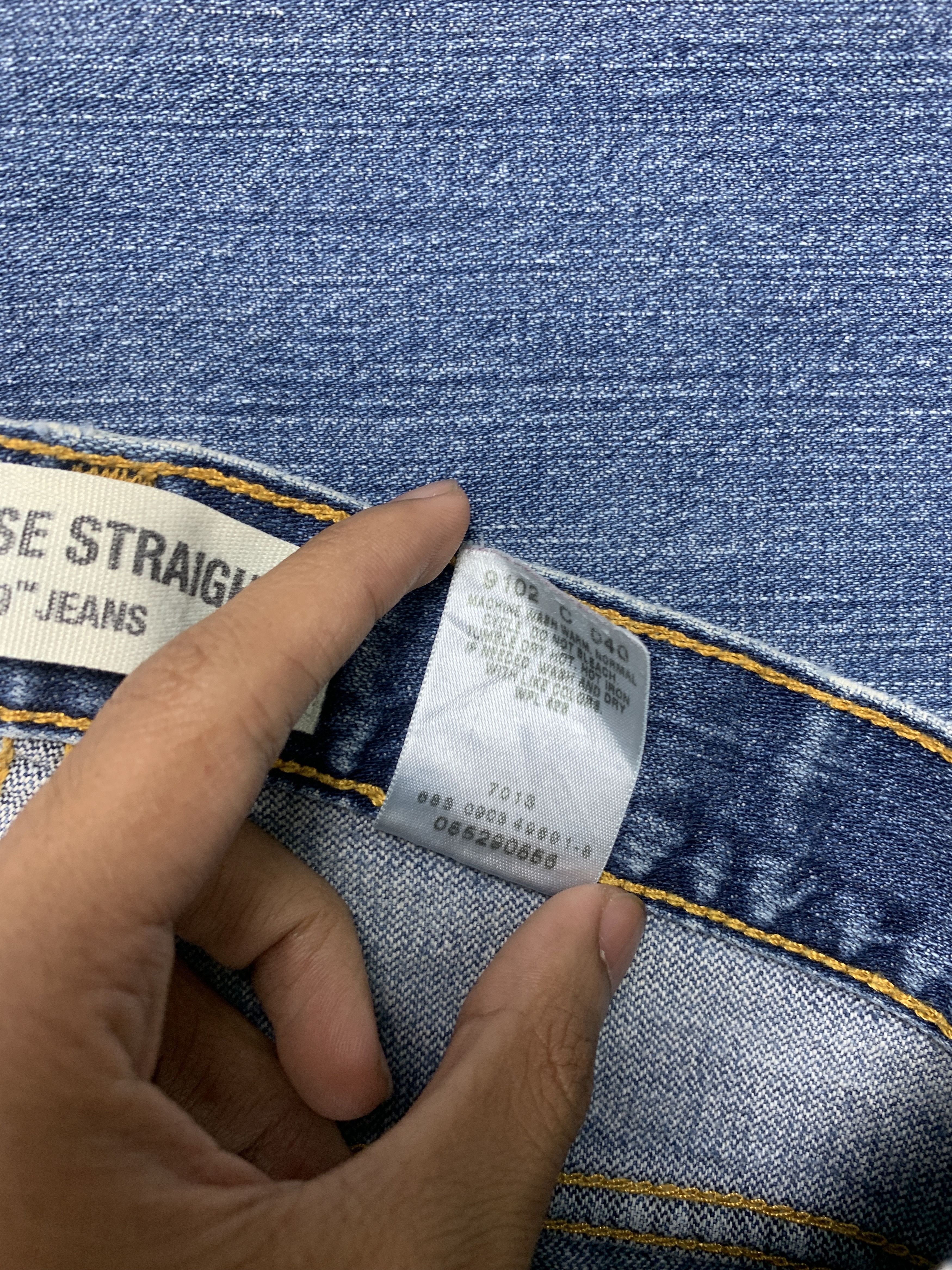 Levi's × Vintage Vintage Levis 529 Straight Cut Faded Blue Jeans Size US 36 / EU 52 - 12 Thumbnail