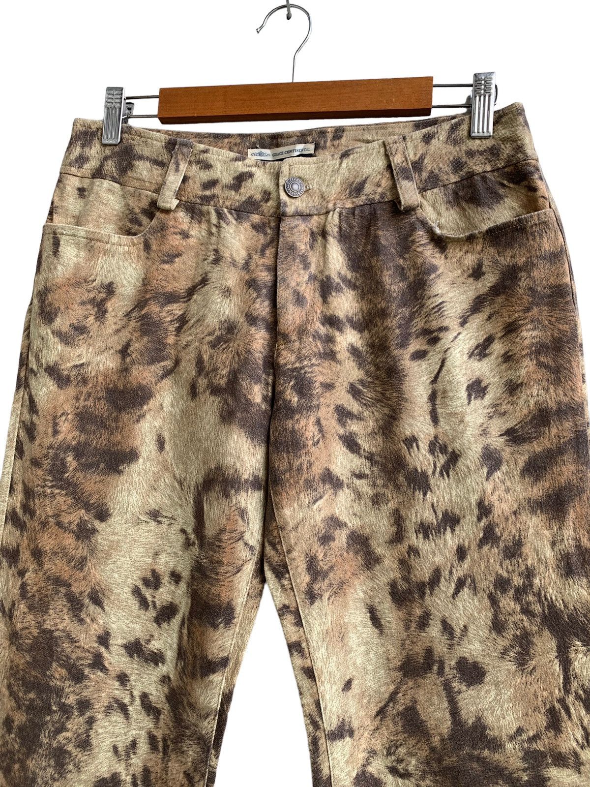 Designer Vintage Grace Continental Leopard Print Flare Size 30" / US 8 / IT 44 - 5 Thumbnail