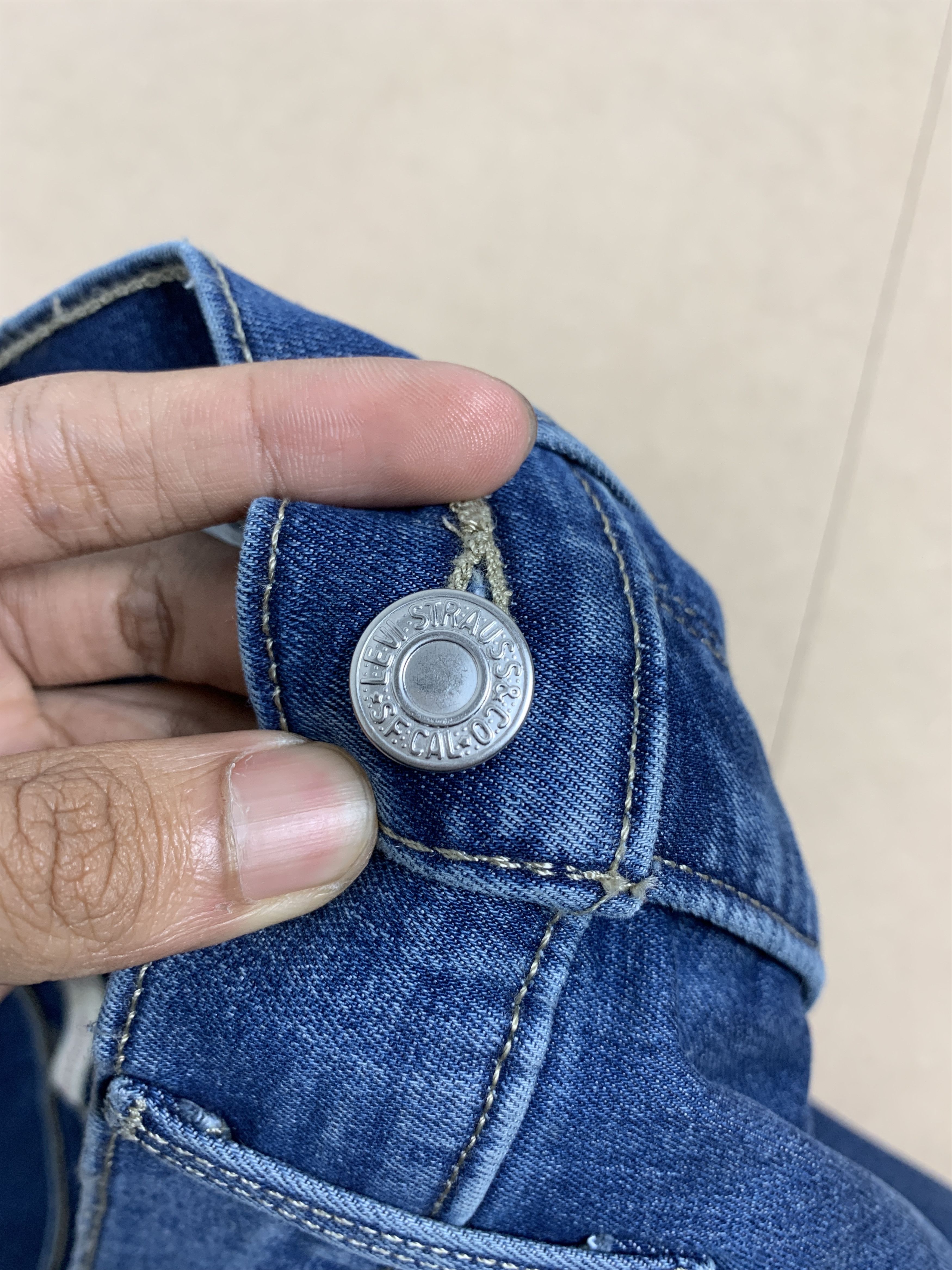 Levi's Vintage Levis 314 Straight Cut Faded Blue Jeans P0253 Size 24" / US 00 / IT 34 - 20 Thumbnail