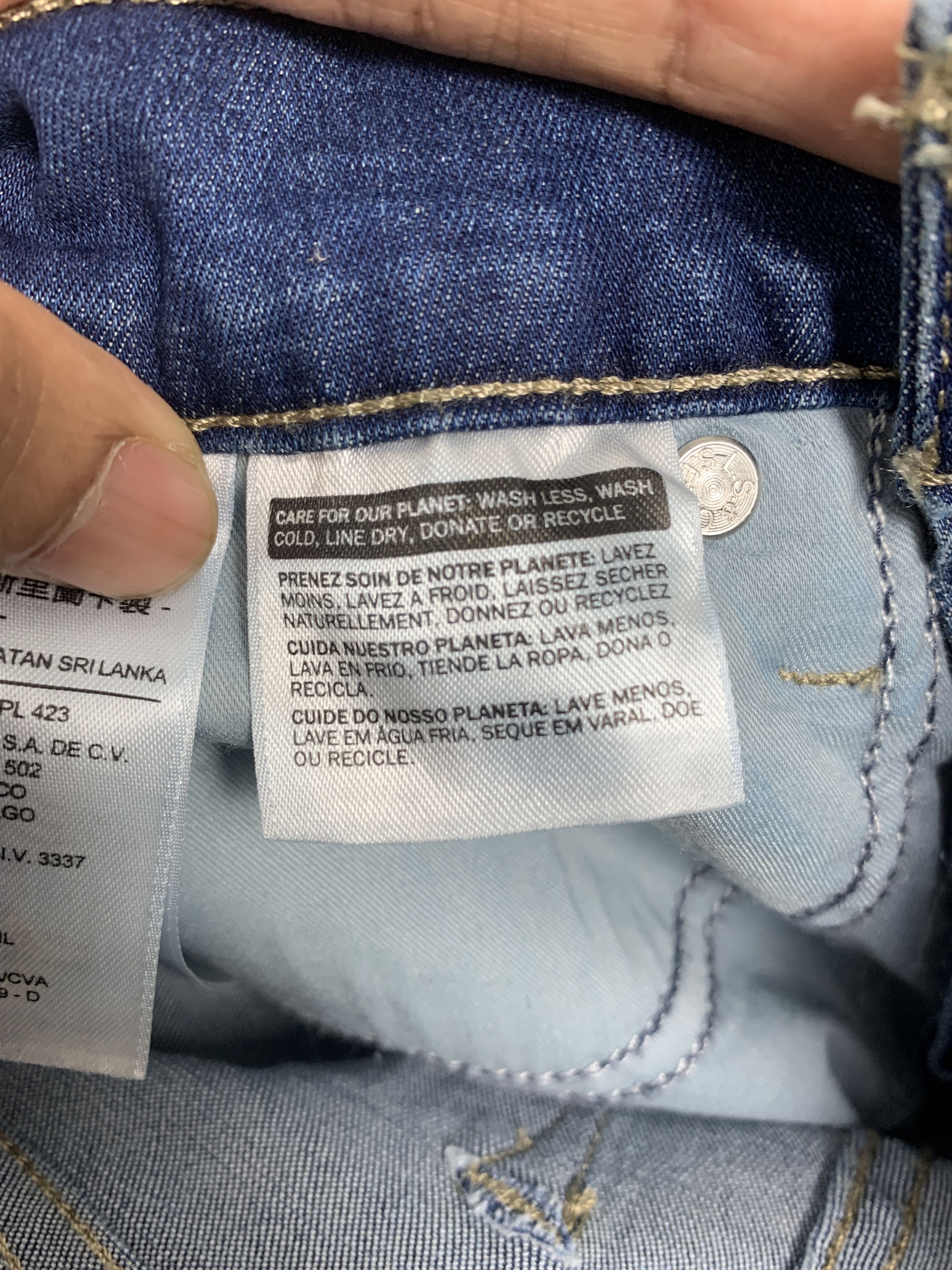 Levi's Vintage Levis 314 Straight Cut Faded Blue Jeans P0253 Size 24" / US 00 / IT 34 - 11 Thumbnail