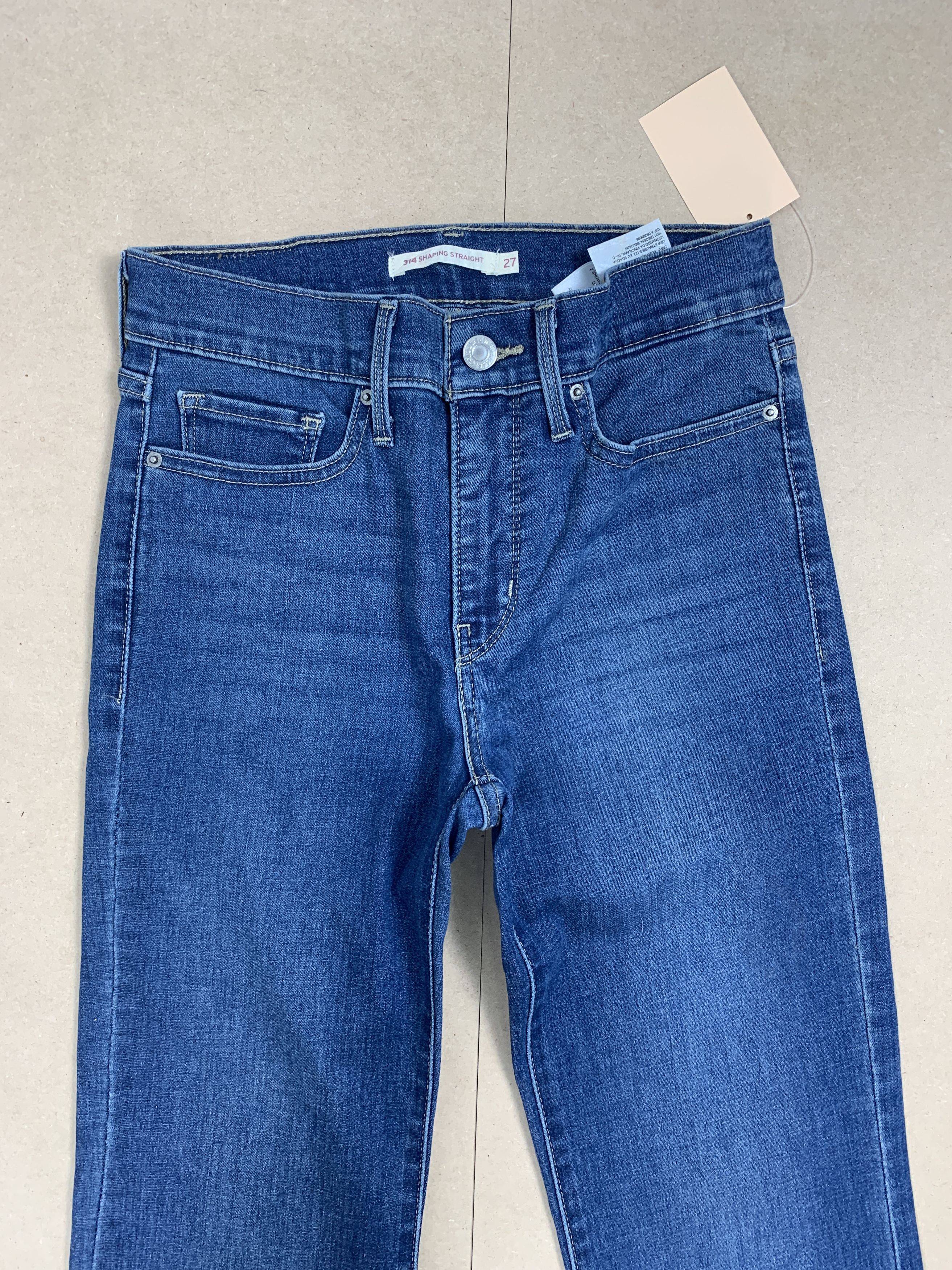 Levi's Vintage Levis 314 Straight Cut Faded Blue Jeans P0253 Size 24" / US 00 / IT 34 - 2 Thumbnail