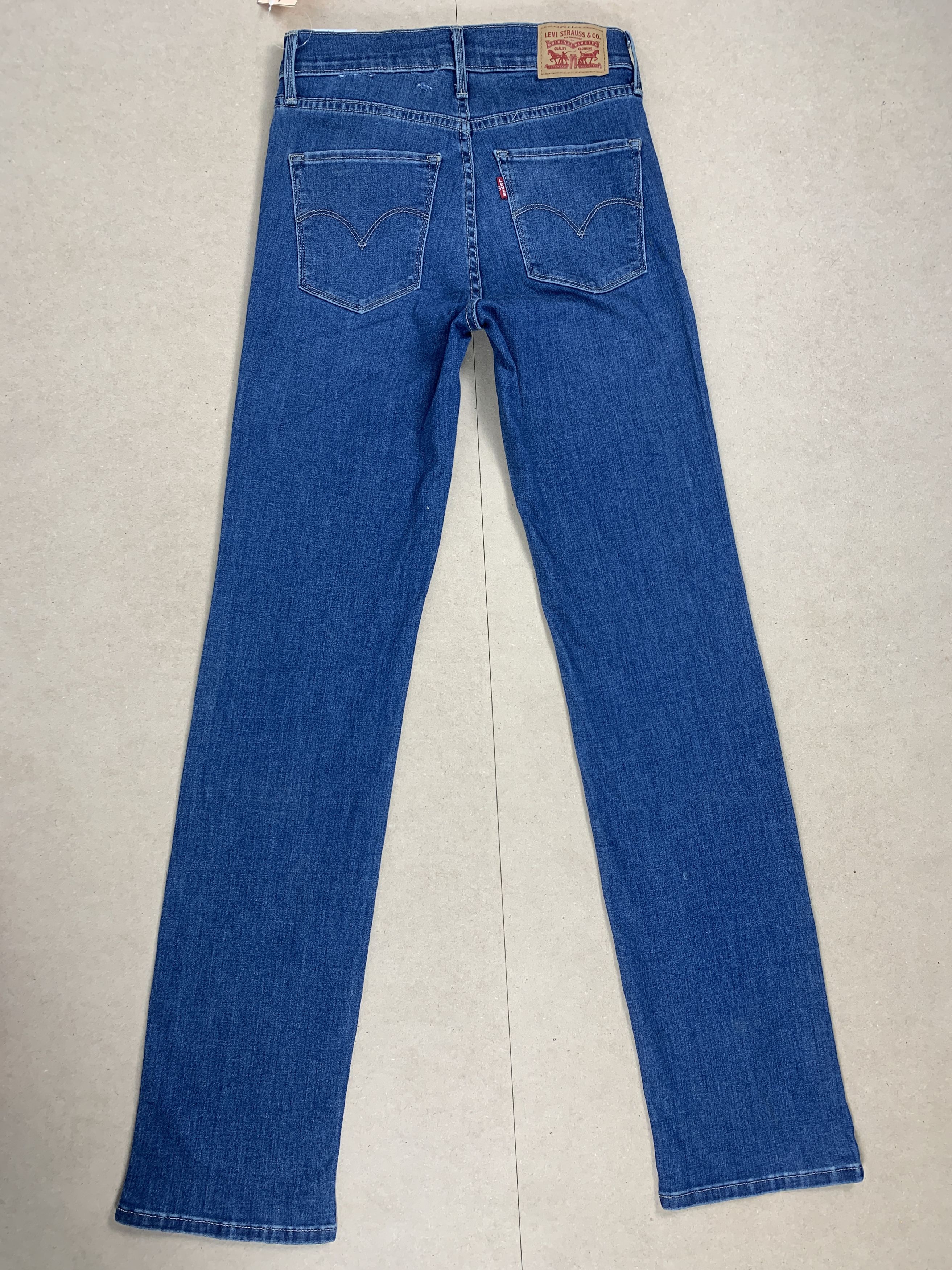 Levi's Vintage Levis 314 Straight Cut Faded Blue Jeans P0253 Size 24" / US 00 / IT 34 - 5 Thumbnail