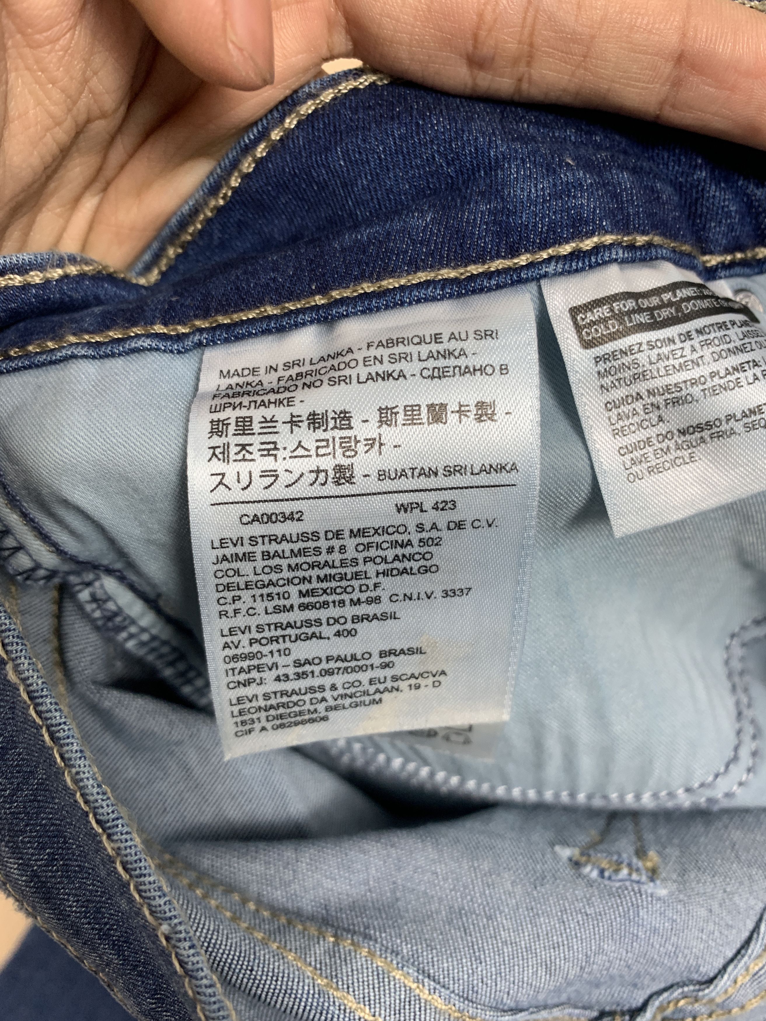 Levi's Vintage Levis 314 Straight Cut Faded Blue Jeans P0253 Size 24" / US 00 / IT 34 - 10 Thumbnail