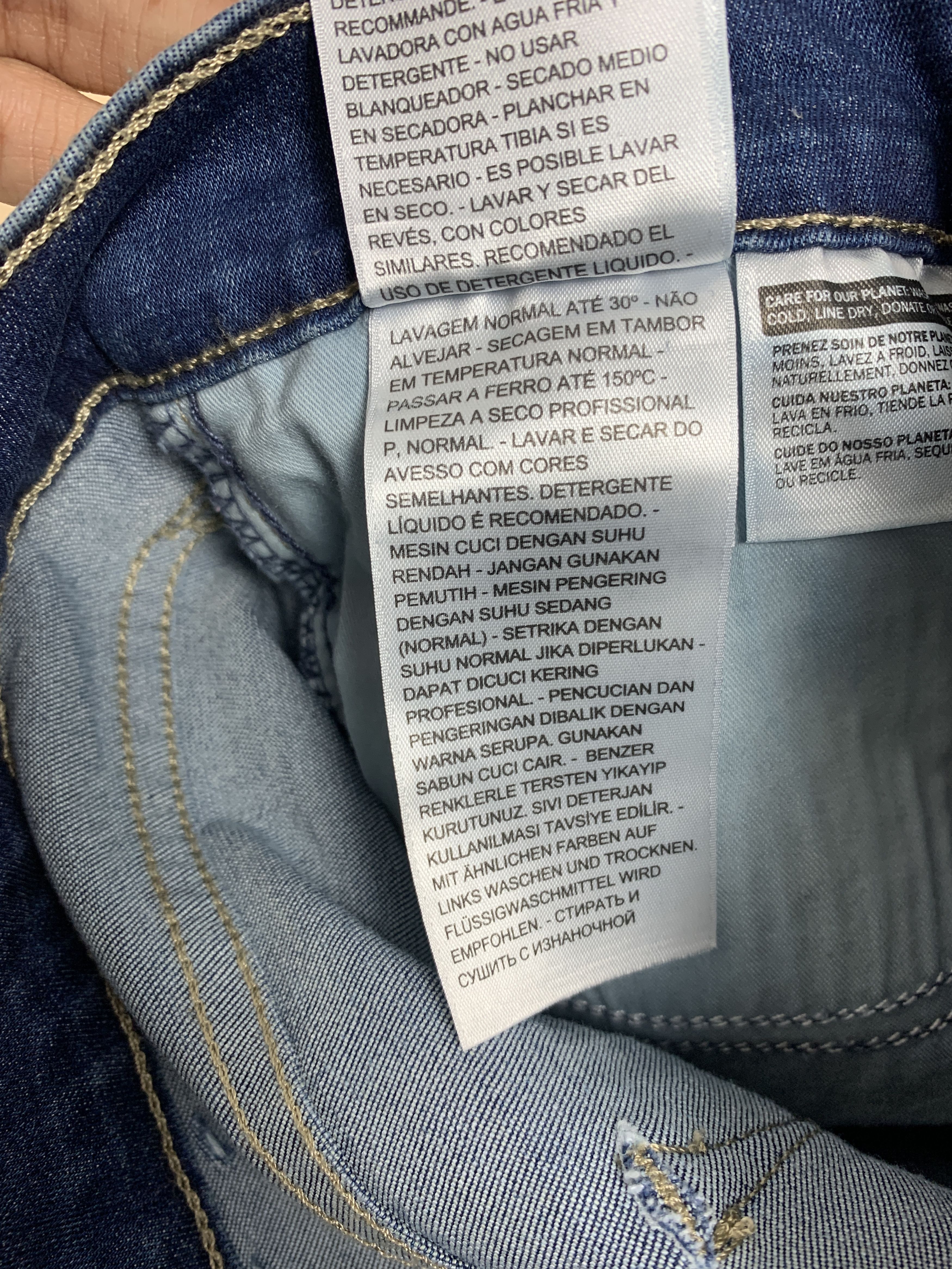 Levi's Vintage Levis 314 Straight Cut Faded Blue Jeans P0253 Size 24" / US 00 / IT 34 - 16 Thumbnail