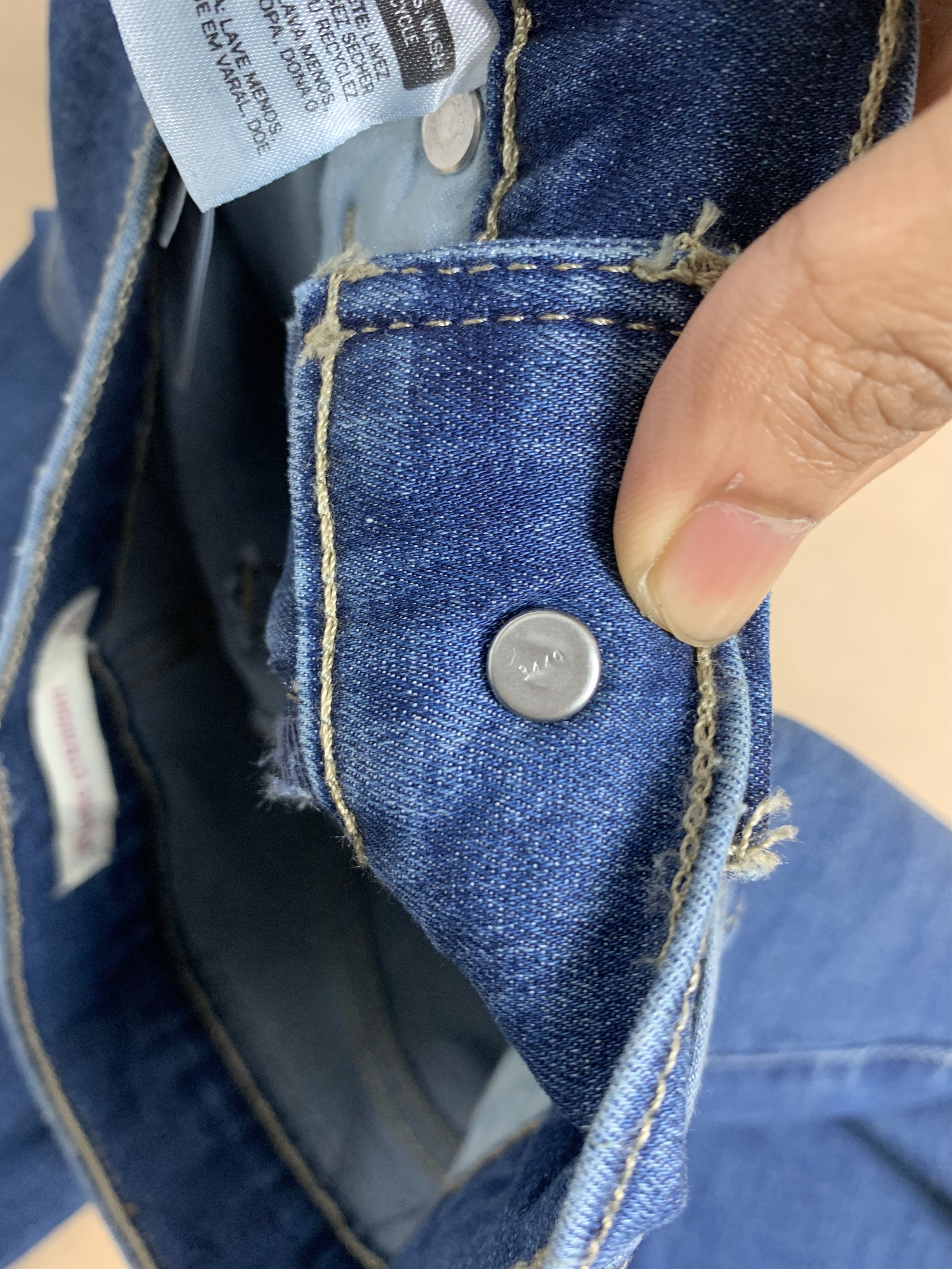 Levi's Vintage Levis 314 Straight Cut Faded Blue Jeans P0253 Size 24" / US 00 / IT 34 - 19 Thumbnail
