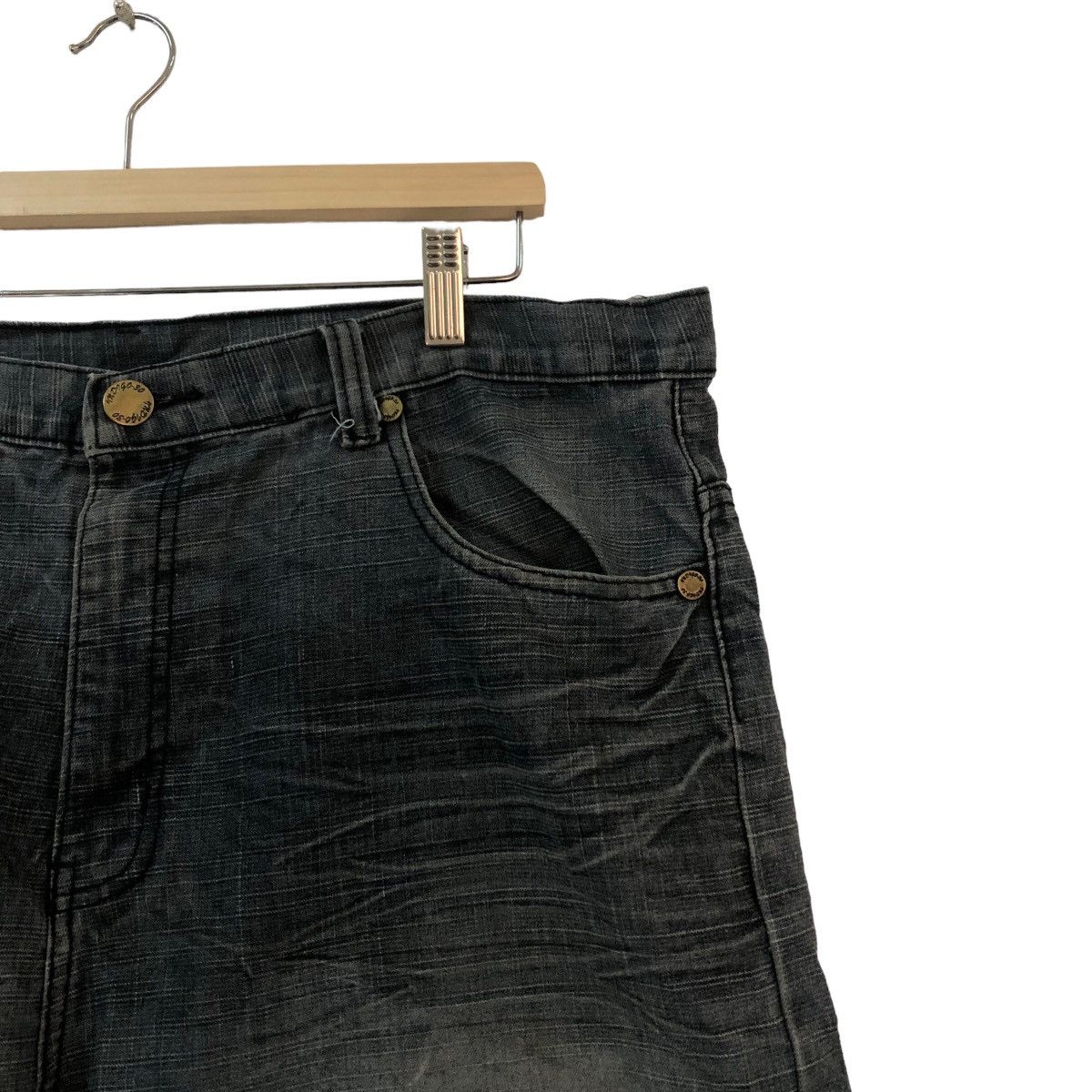 Japanese Brand VINTAGE INDIGO JAPAN SHORT DENIM PANTS CHROME HEARTS DESIGN Size US 30 / EU 46 - 5 Thumbnail