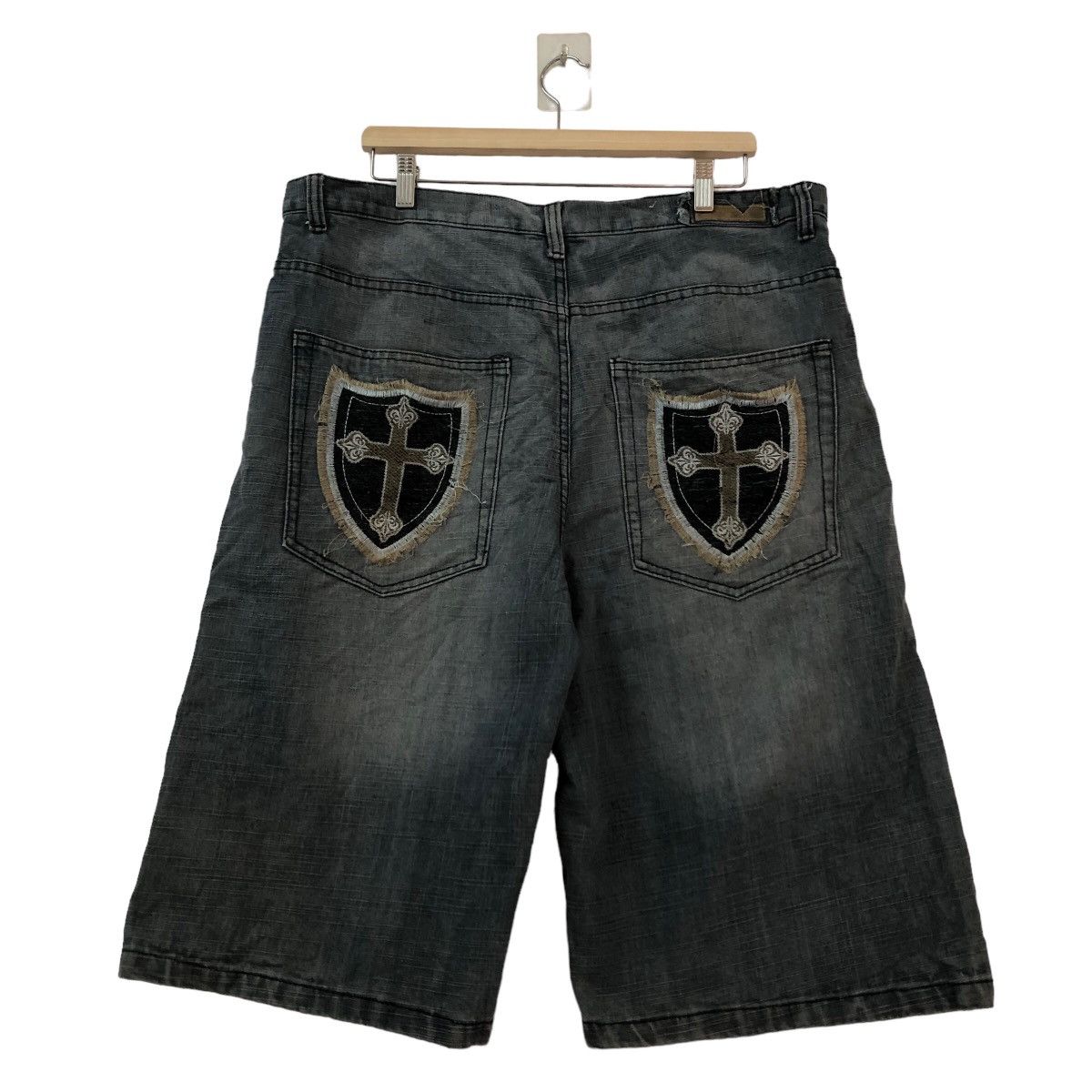 VINTAGE INDIGO JAPAN SHORT DENIM PANTS CHROME HEARTS DESIGN