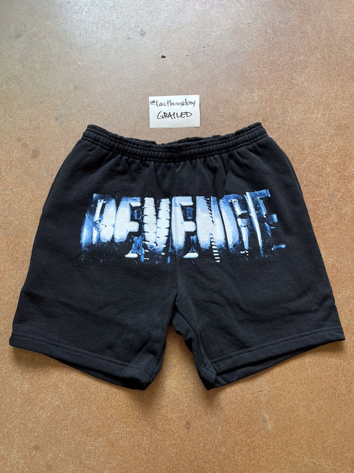 image of Revenge Chrome Shorts Black Small China Exclusive, Men's (Size 28)