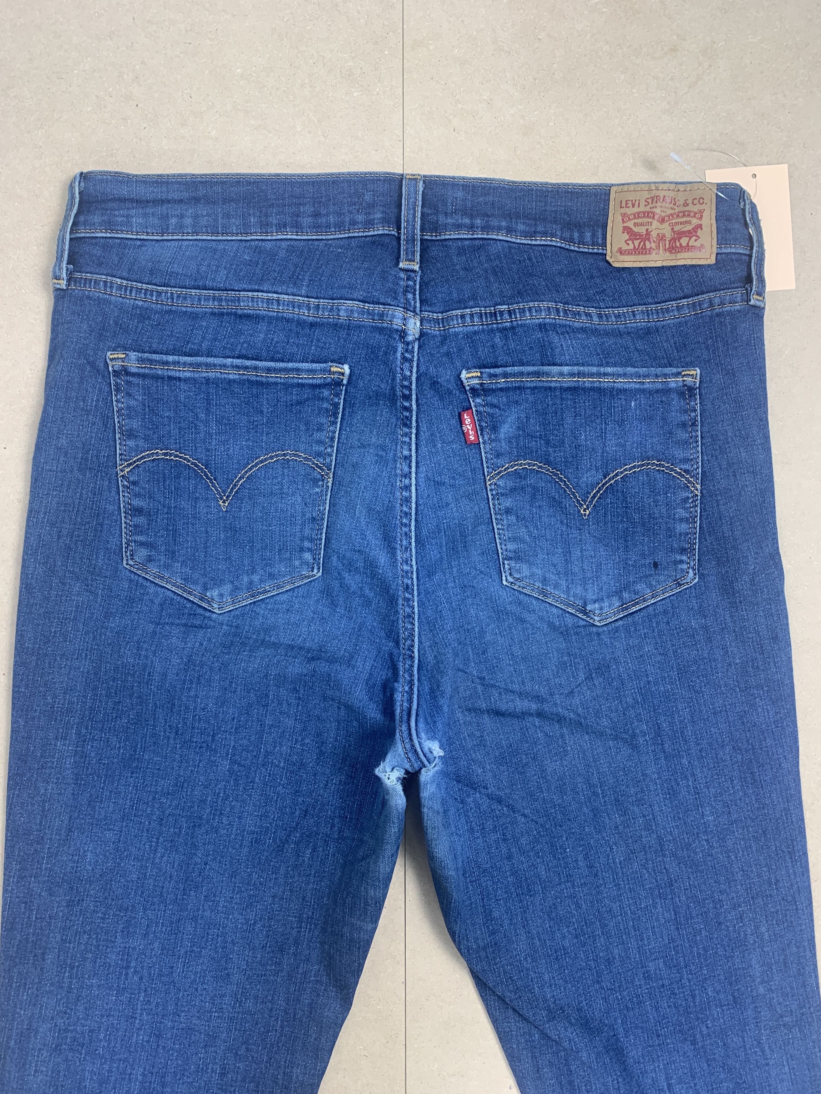 Levi's Vintage Levis 720 Skinny Faded Blue Jeans Size US 31 - 6 Thumbnail